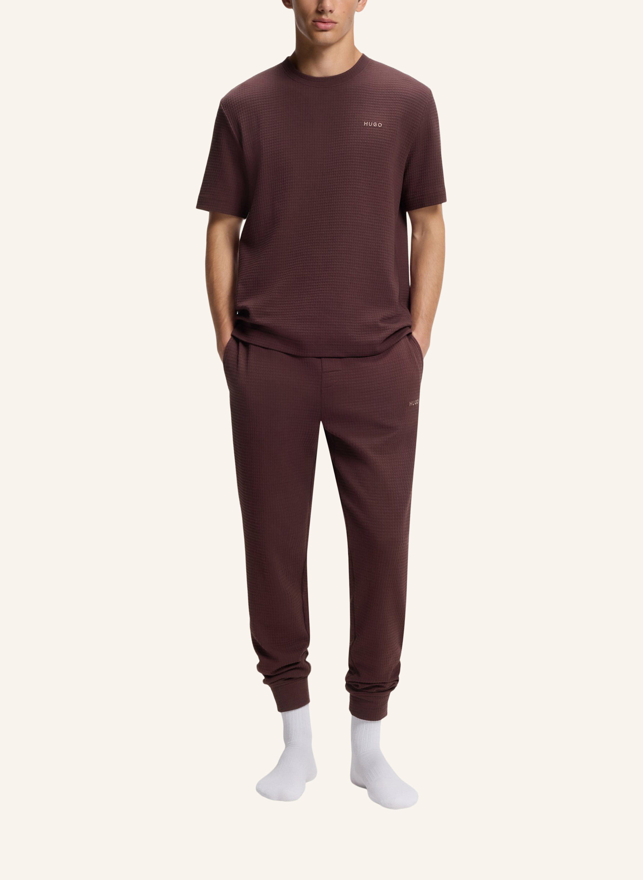 Thumbnail - Hugo Schlafshirt Austin braun