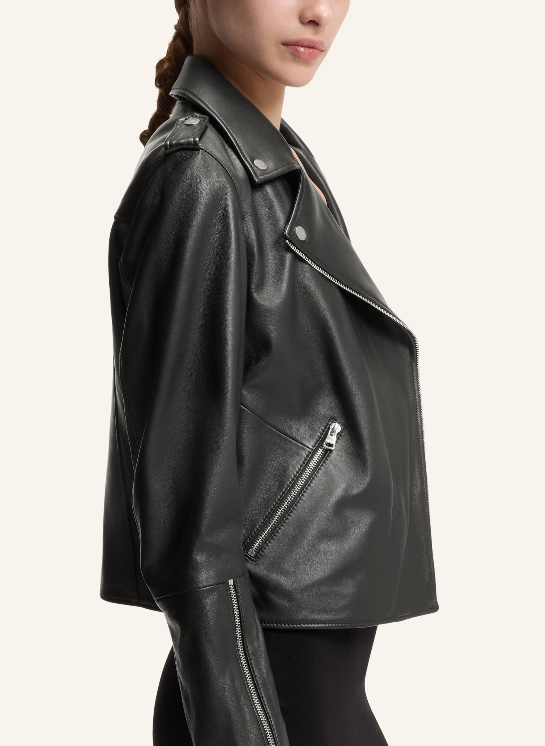 Thumbnail - Hugo Lederjacke Lujana Regular Fit schwarz