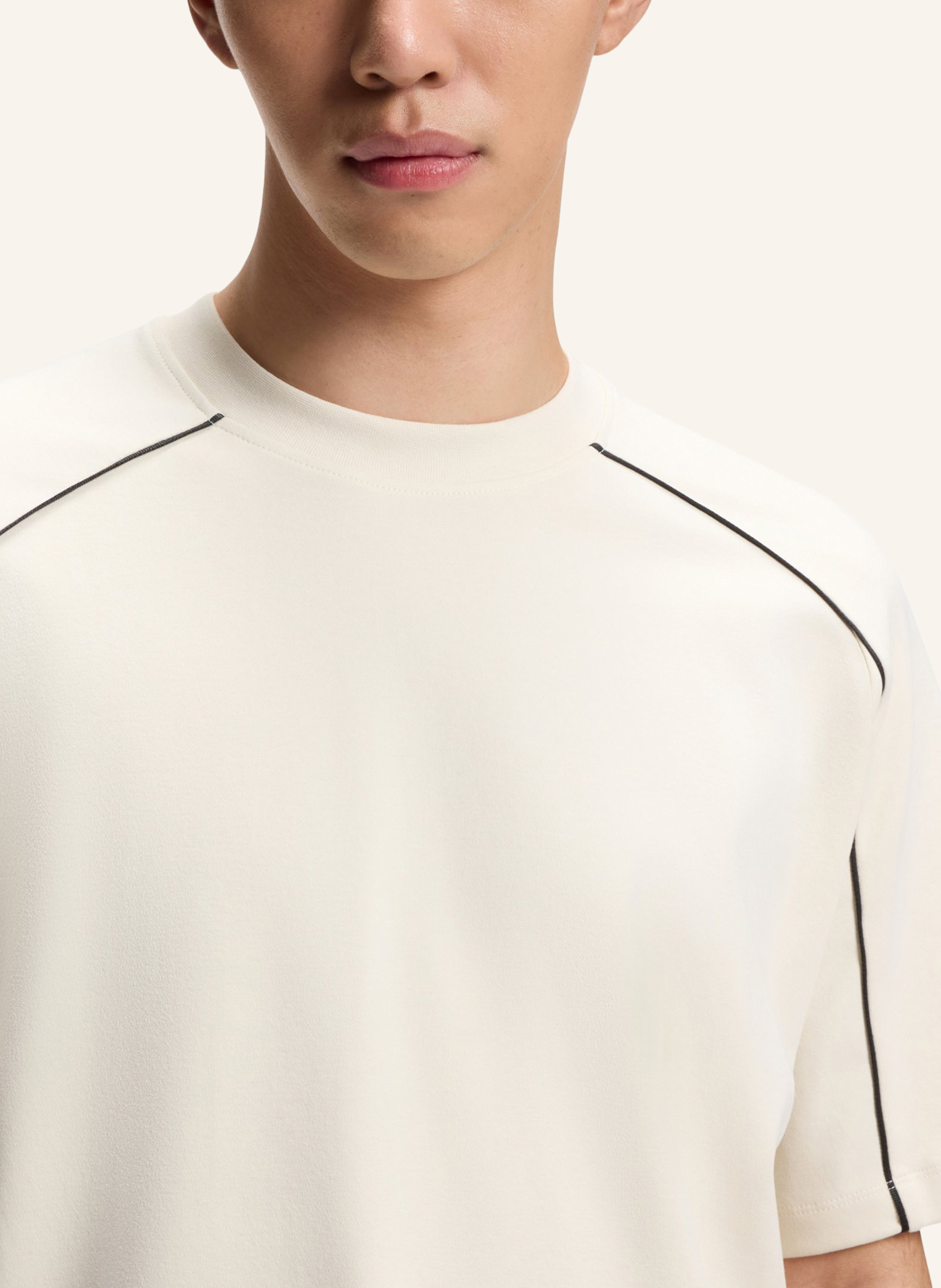 Thumbnail - Hugo T-Shirt Dorox_Rb Oversize Fit beige