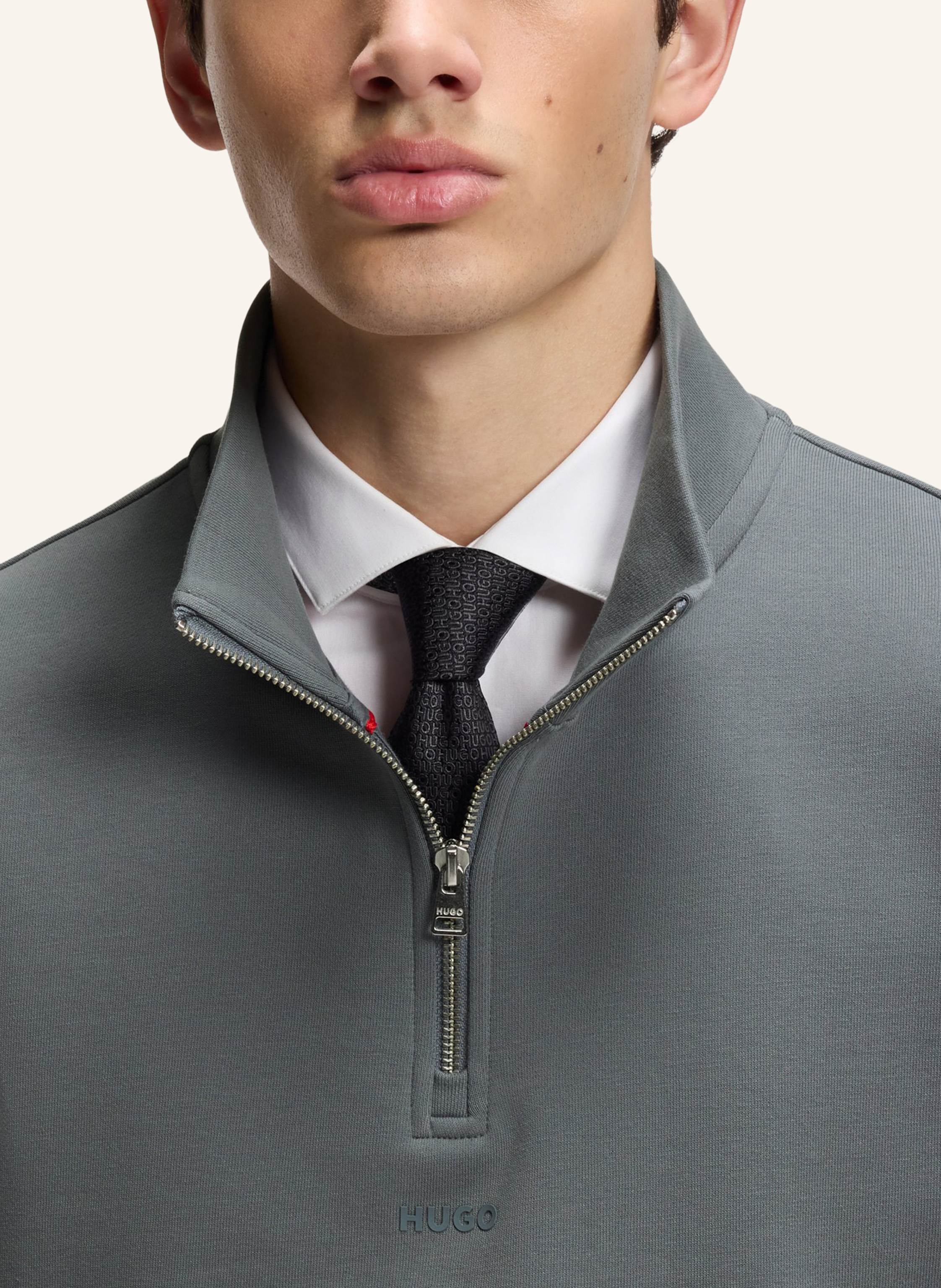 Thumbnail - Hugo Sweatshirt durty244 Relaxed Fit grau