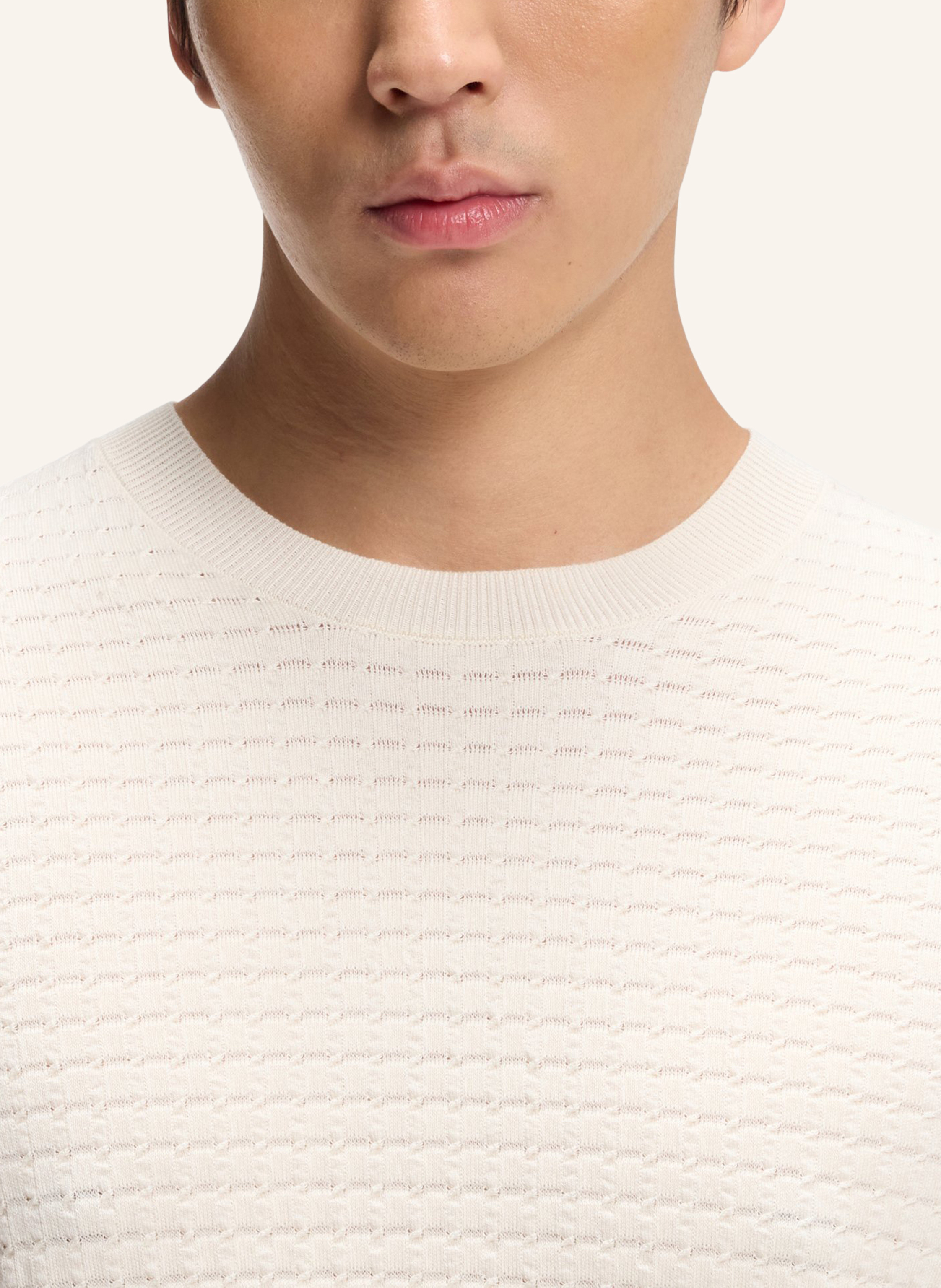 Thumbnail - Boss Pullover L-Nadali Regular Fit beige