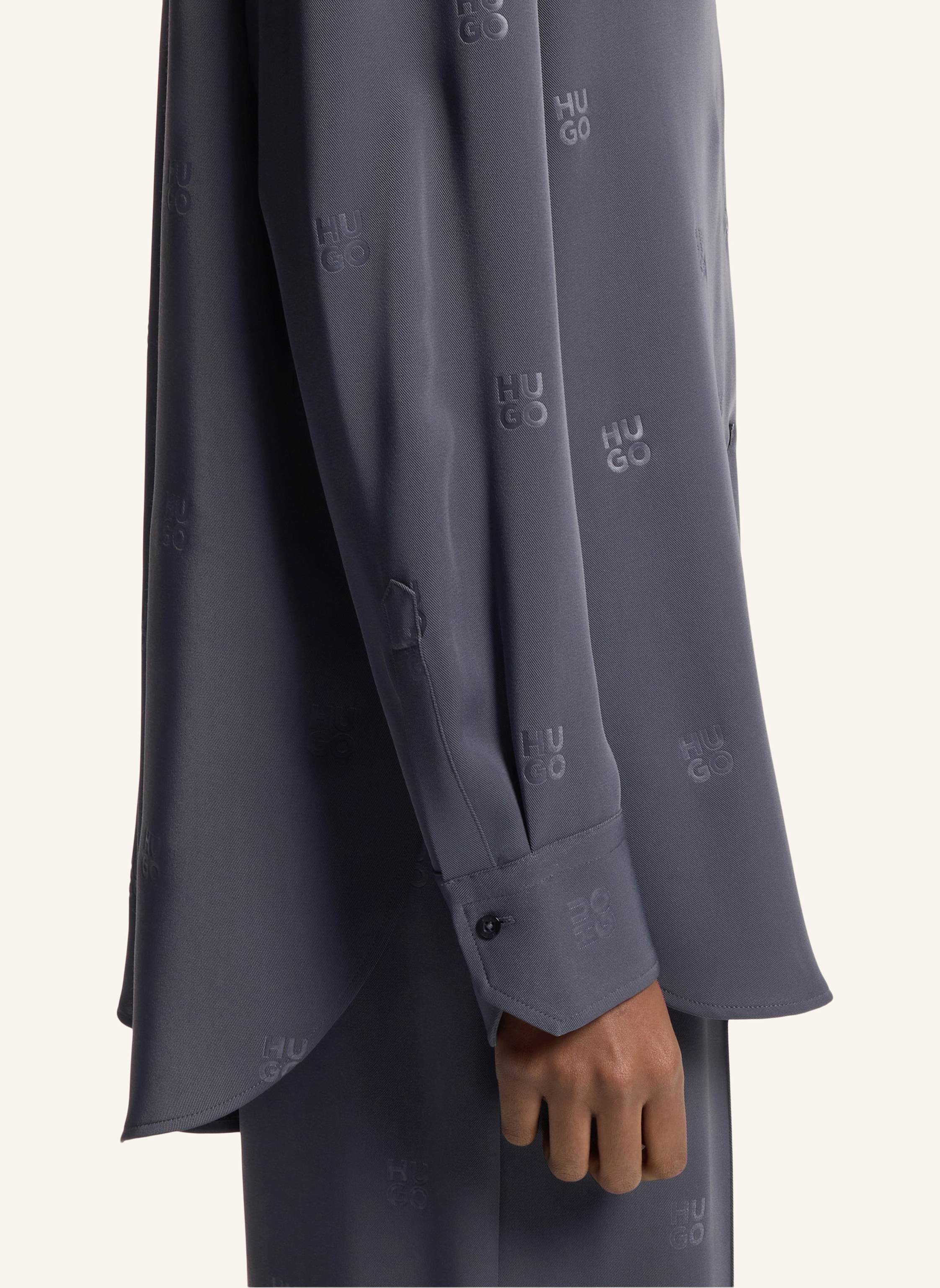 Thumbnail - Hugo Business Bluse Elodina Oversize Fit beige