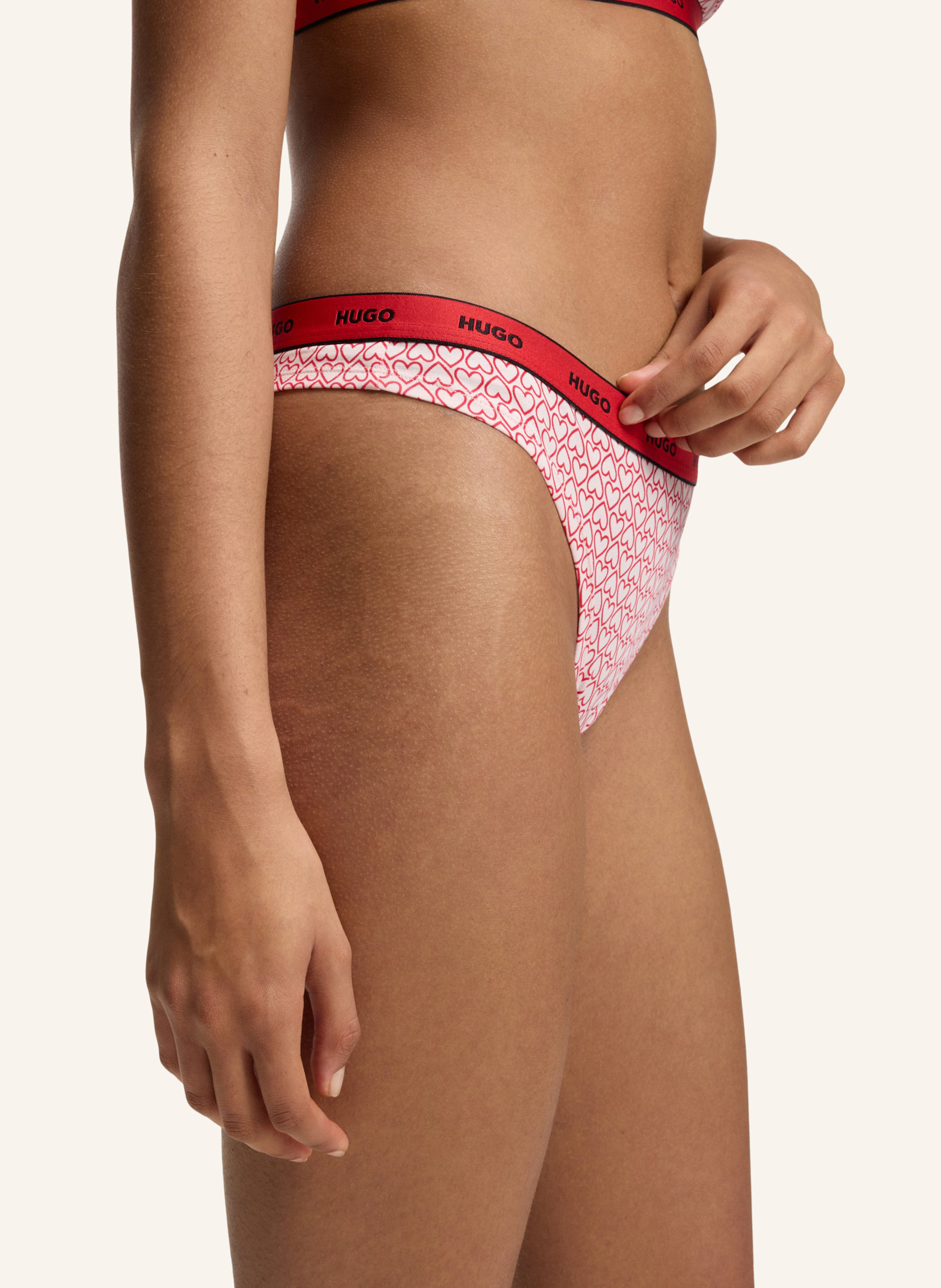 Thumbnail - Hugo Slip Triplet Thong Design rosa