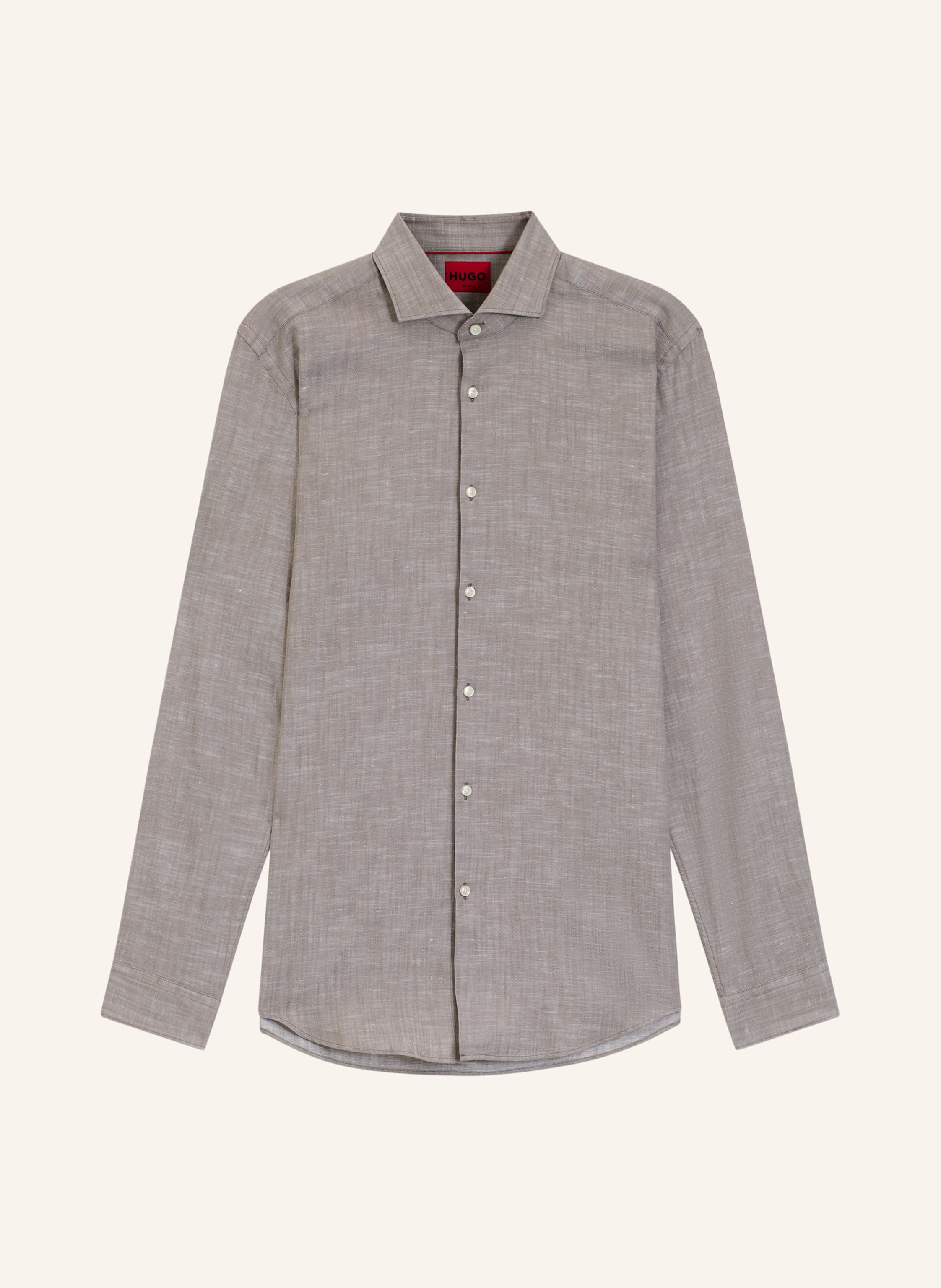Hugo Hugo Business Hemd Kason Slim Fit braun in HELLBRAUN