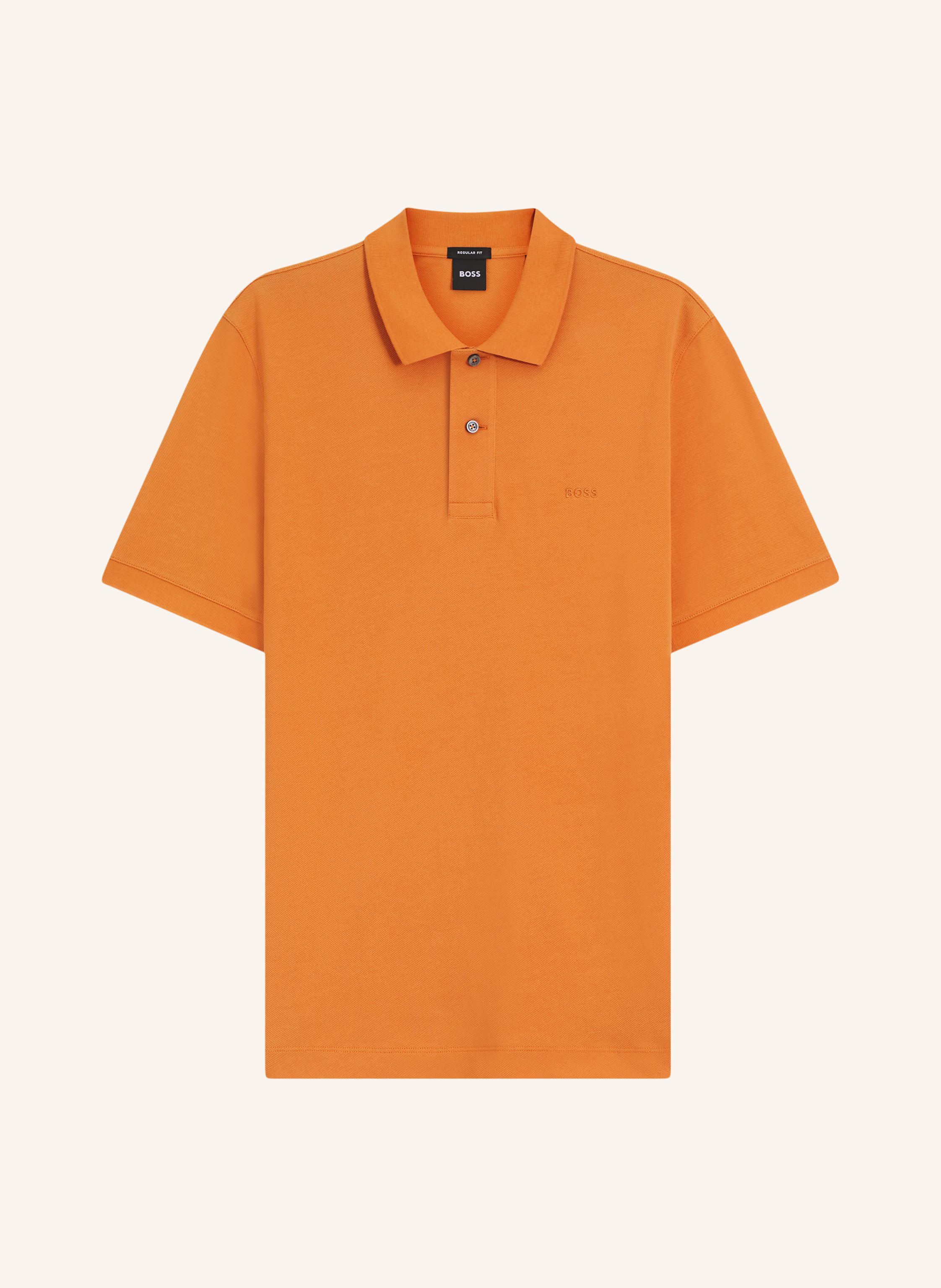 Boss Piqué-Poloshirt Pallas Regular Fit orange