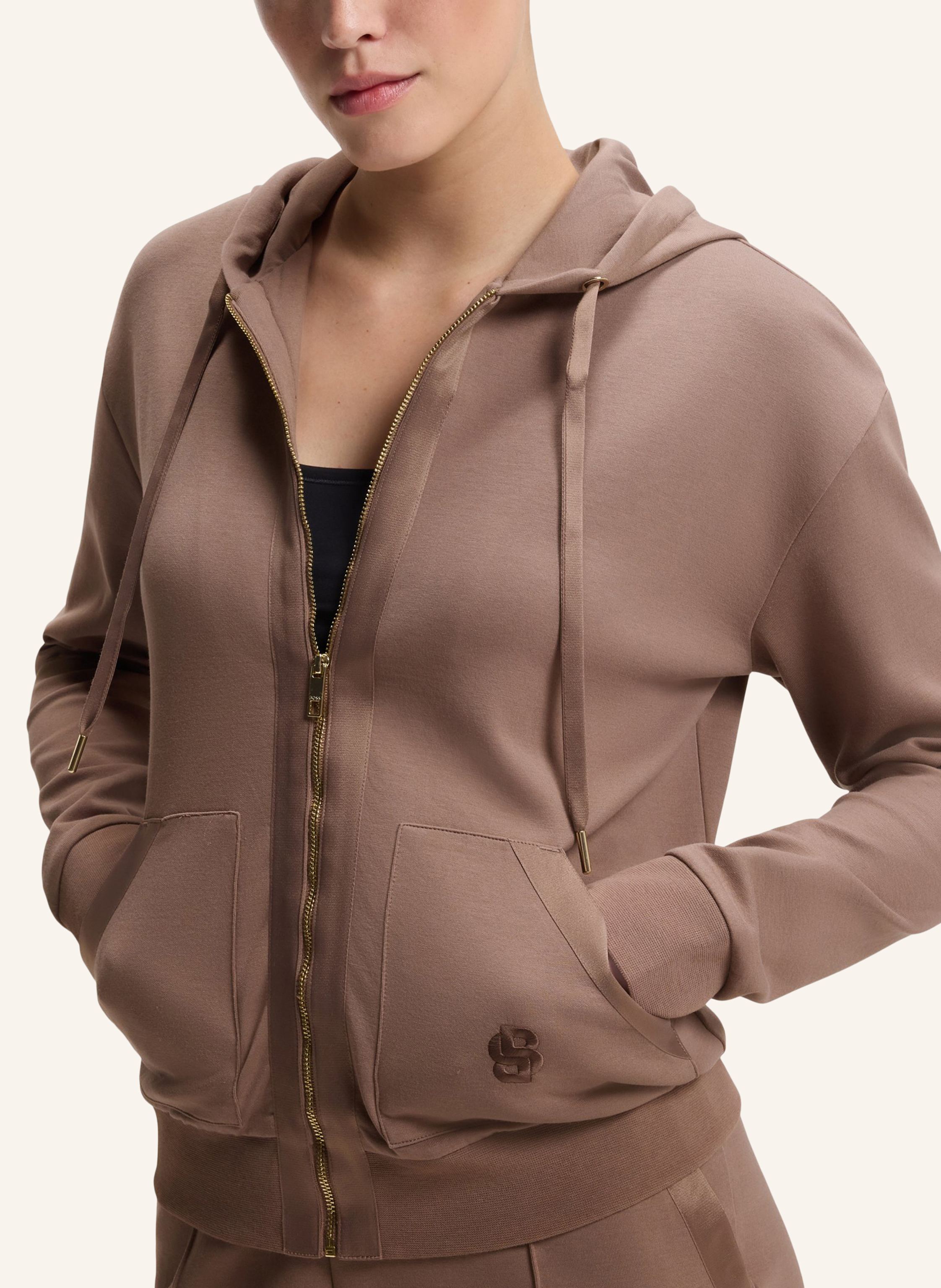 Thumbnail - Boss Loungewear Jacke Shiny B_Jacket H. braun