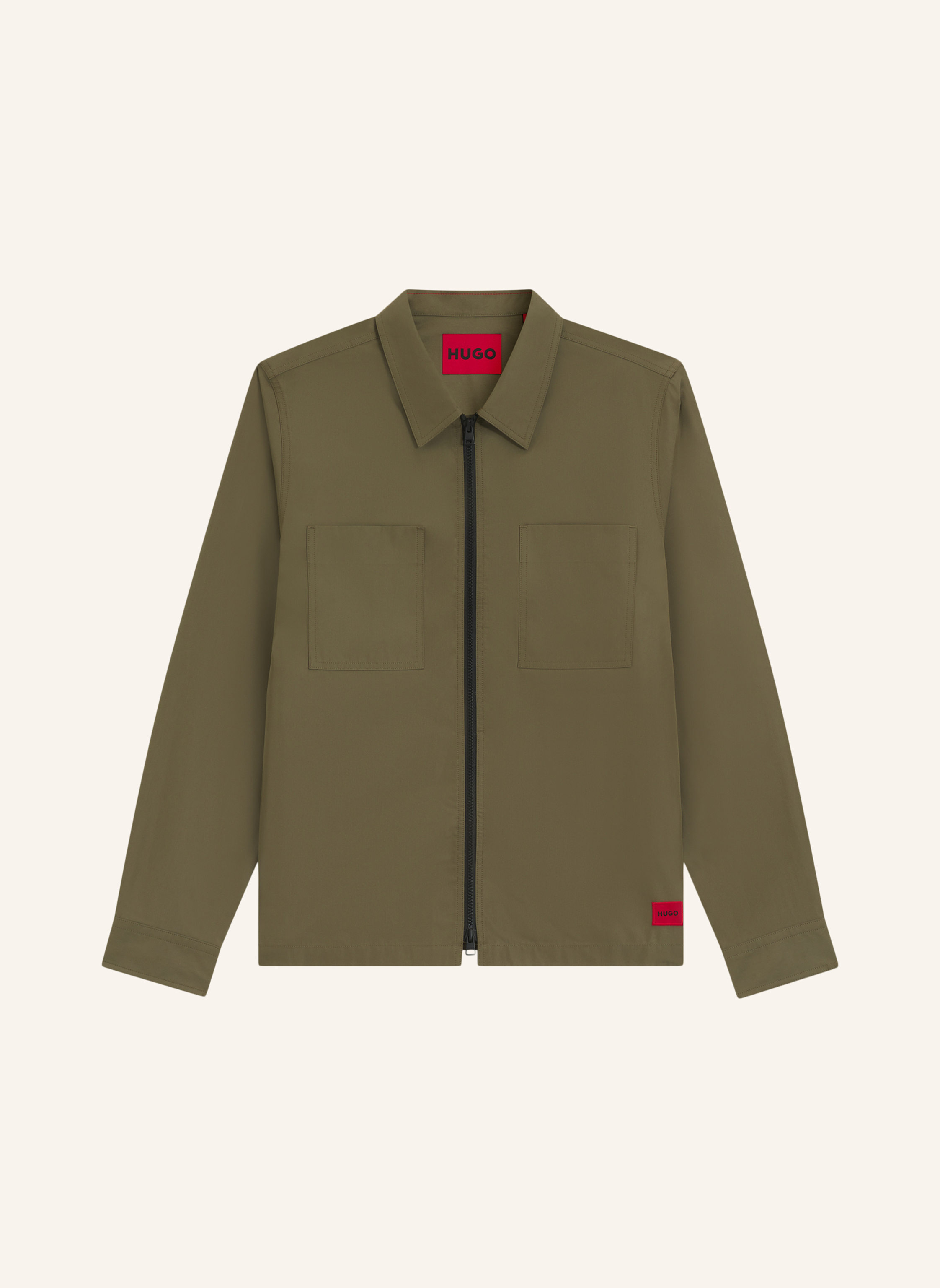 Hugo Hugo Business Hemd Evalom Oversize Fit gruen in GRÜN