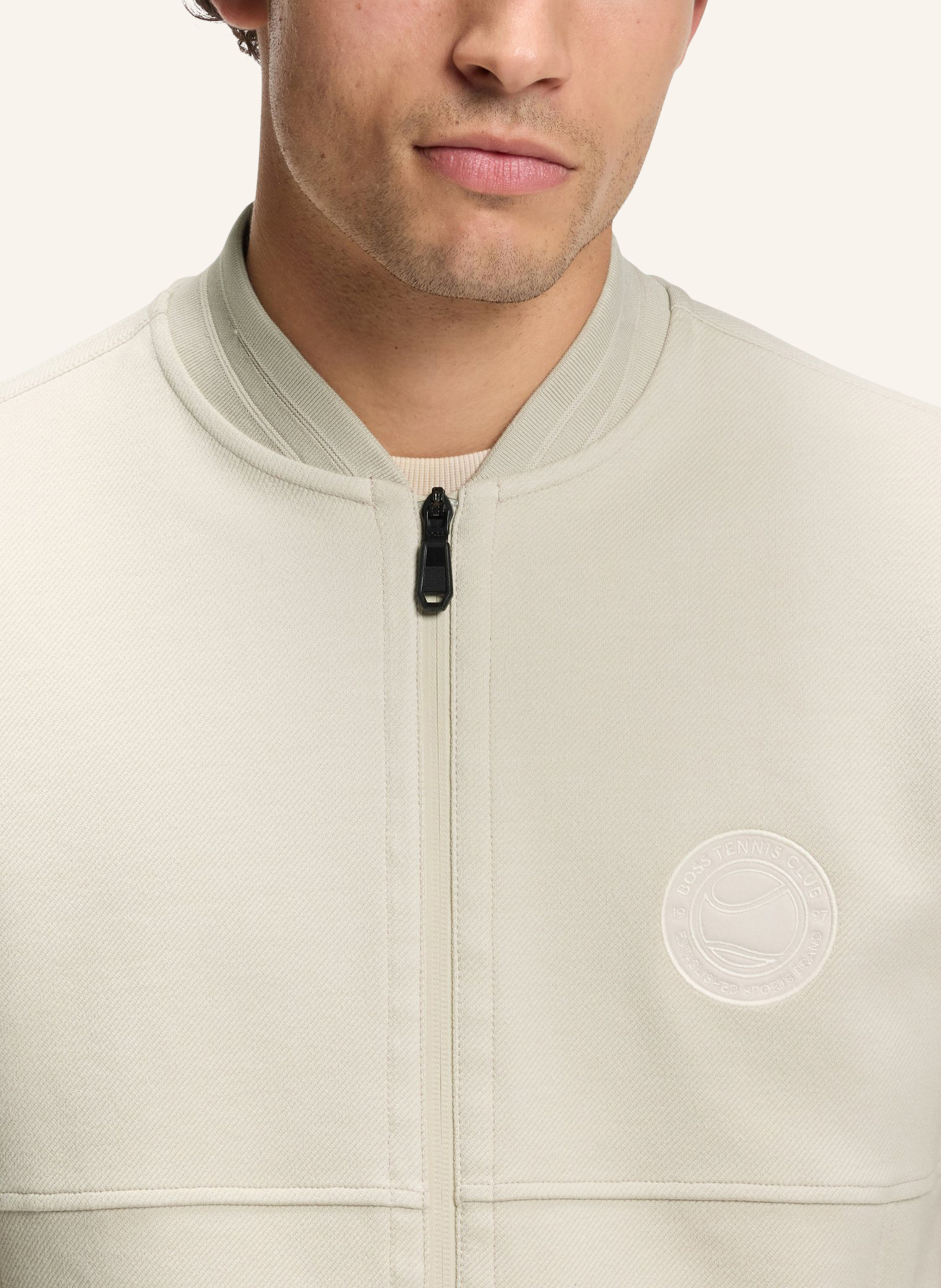 Thumbnail - Boss Sweatshirt Sw_Join Fz Regular Fit beige