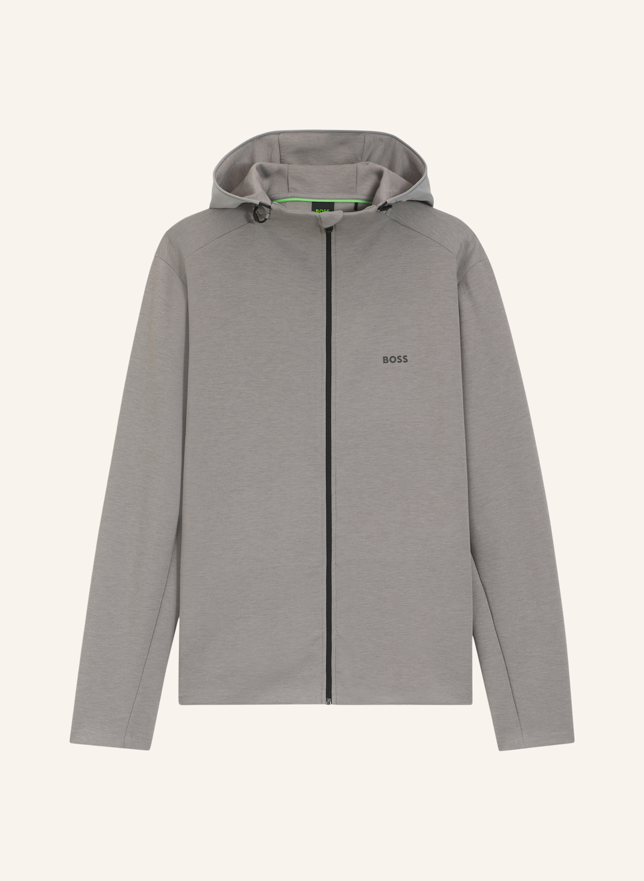 Boss Sweatshirt Sw_Tour Hd Fz Regular Fit grau