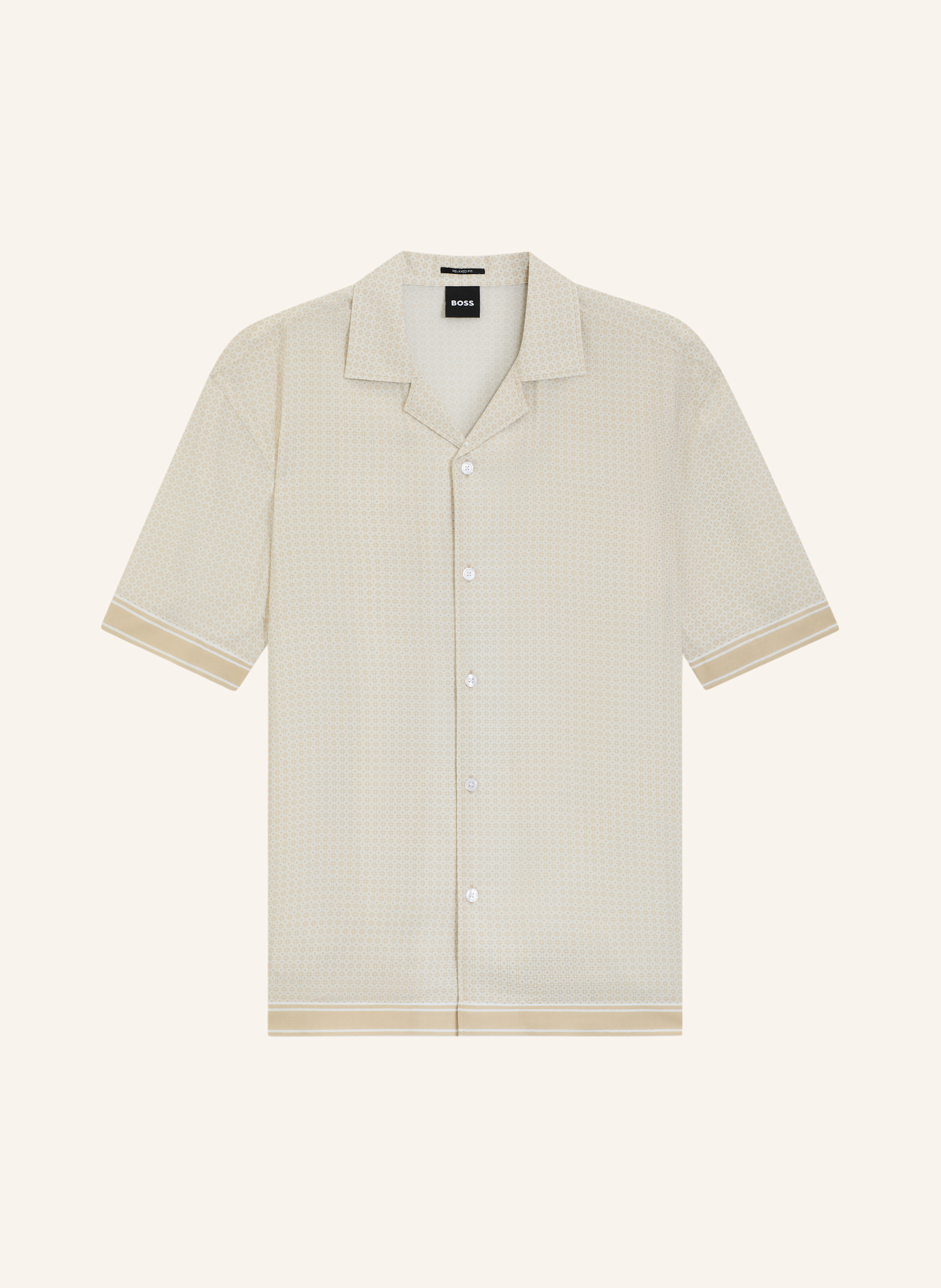 Boss Boss Casual Hemd C-Lars-Camp-B-262 Relaxed Fit beige in BEIGE