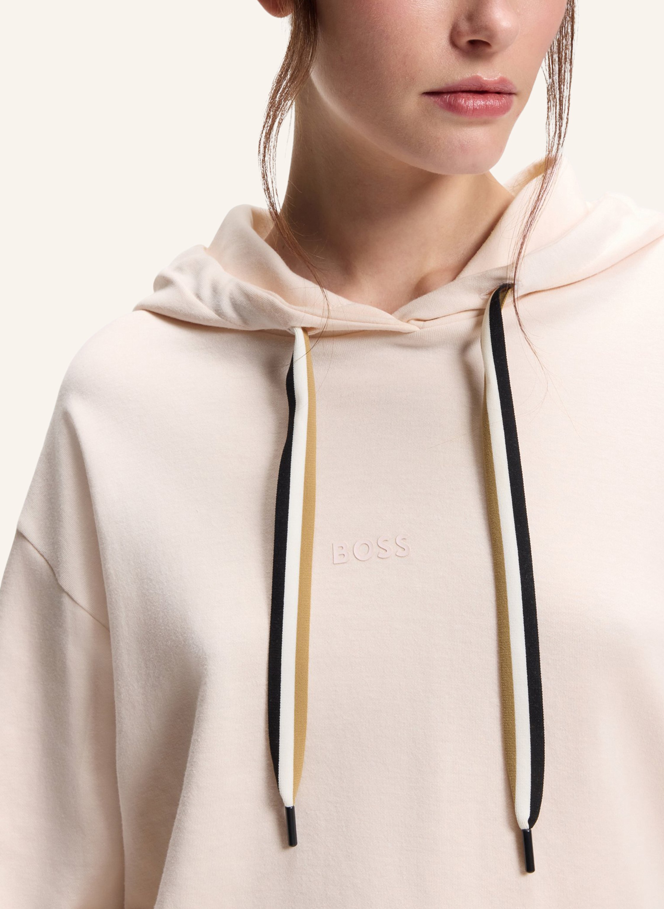 Thumbnail - Boss Lounge-Hoodie Stripe pink