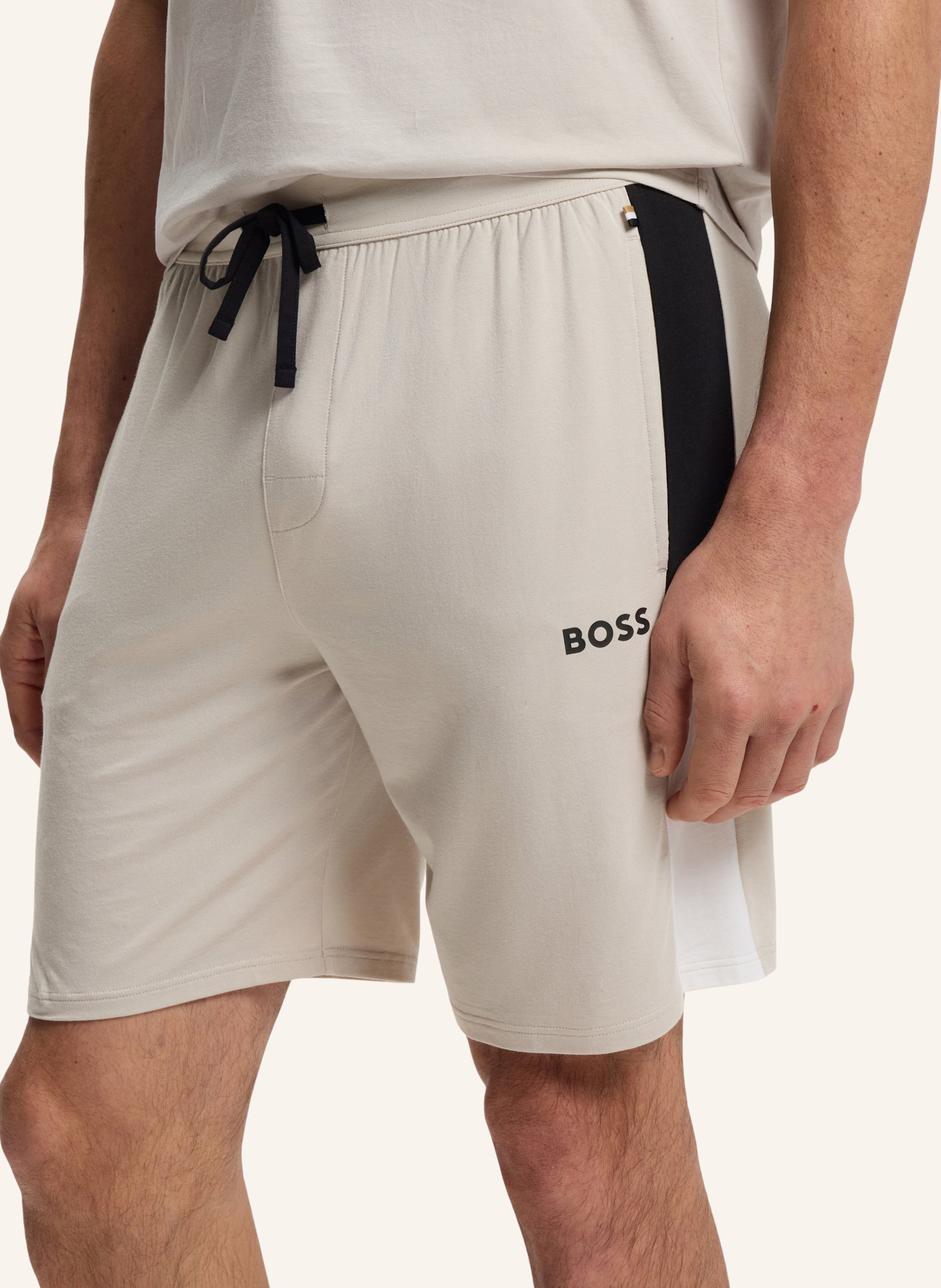Thumbnail - Boss Pyjamas Unterteil Balance Shorts grau