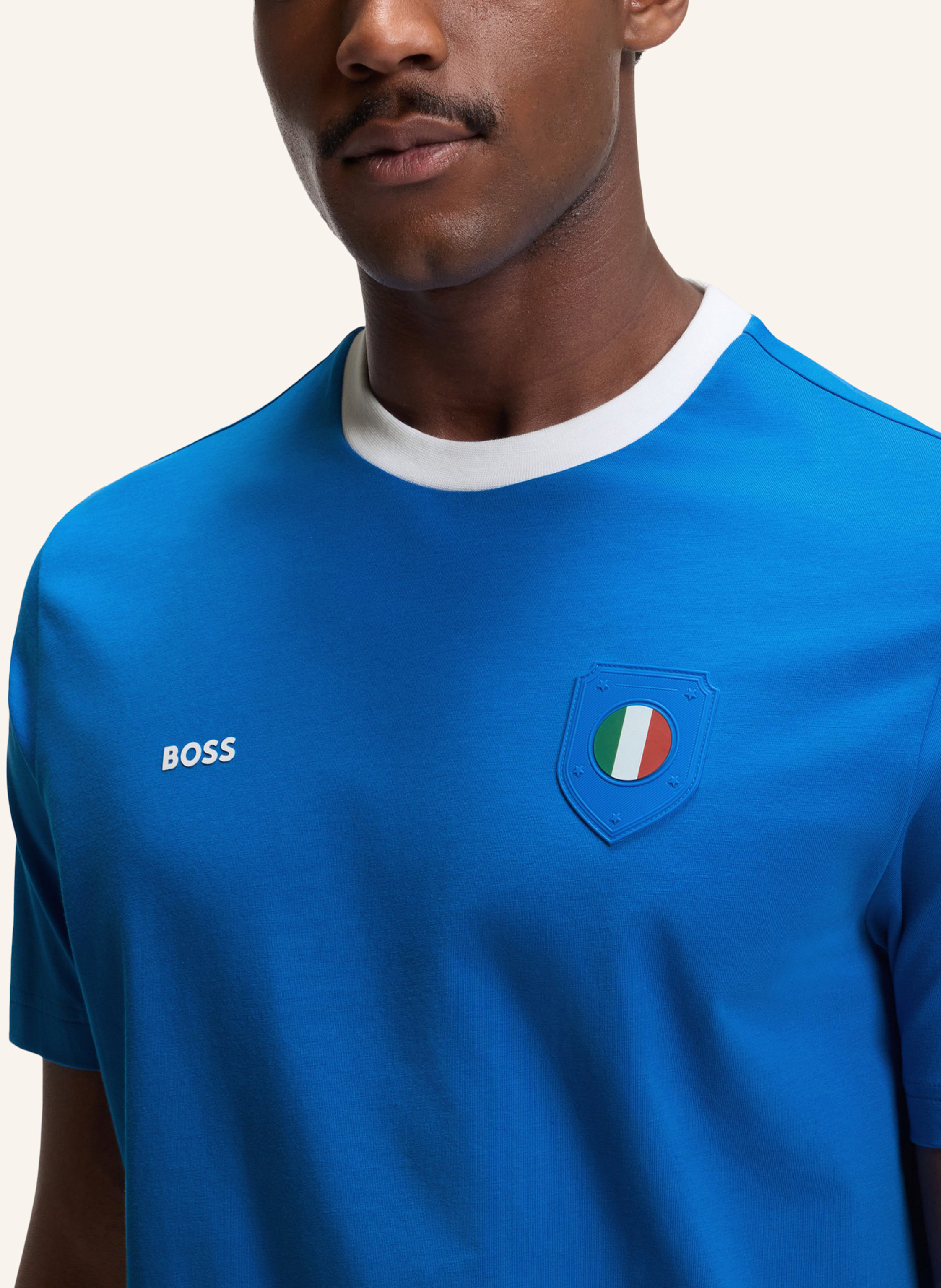 Thumbnail - Boss T-Shirt Ts_Bb Bc Lux Tee Regular Fit blau