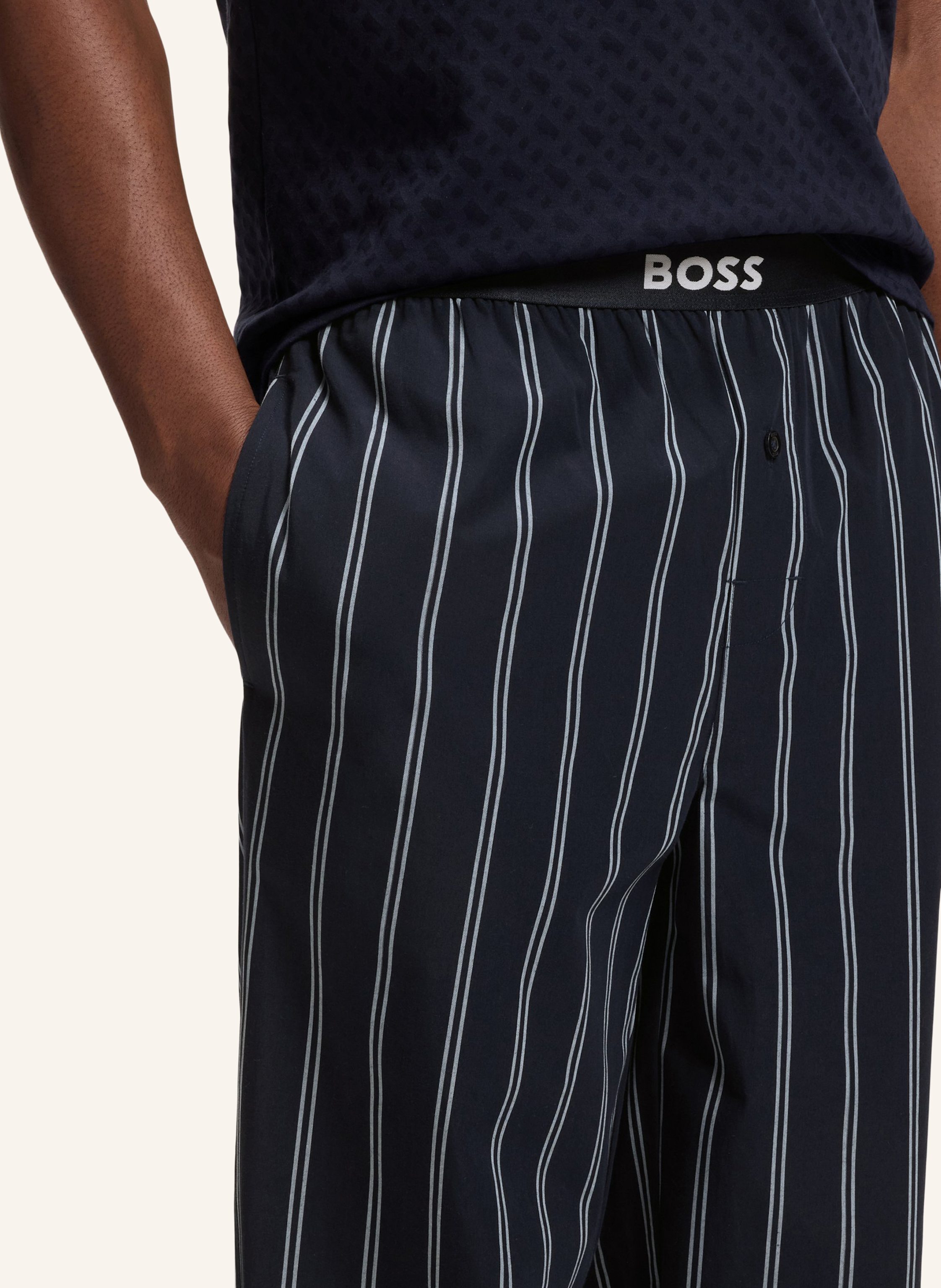 Thumbnail - Boss Pyjamas Unterteil Easy Pants Ew blau