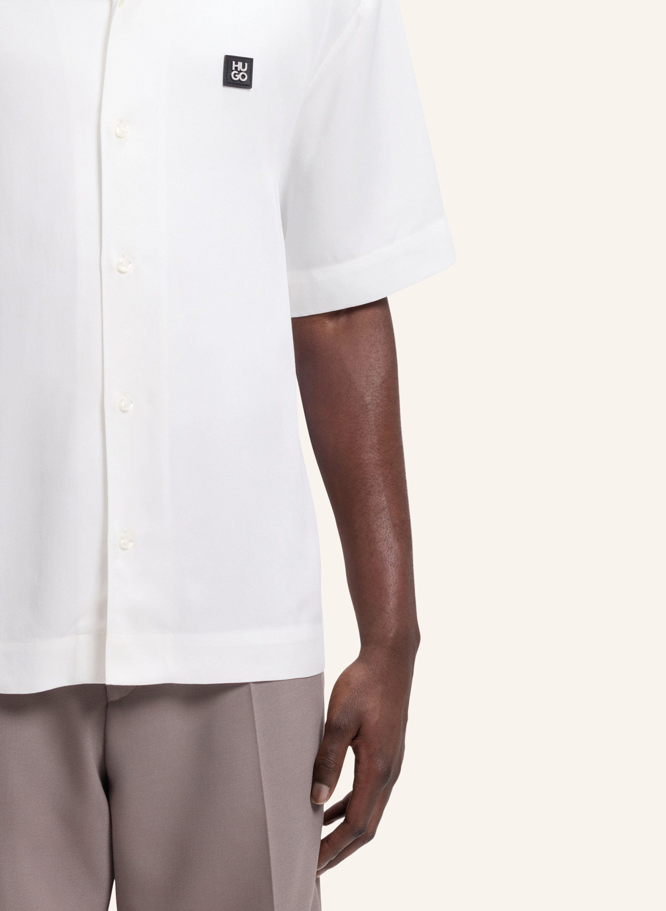 Thumbnail - Hugo Casual Hemd Espino Oversize Fit beige