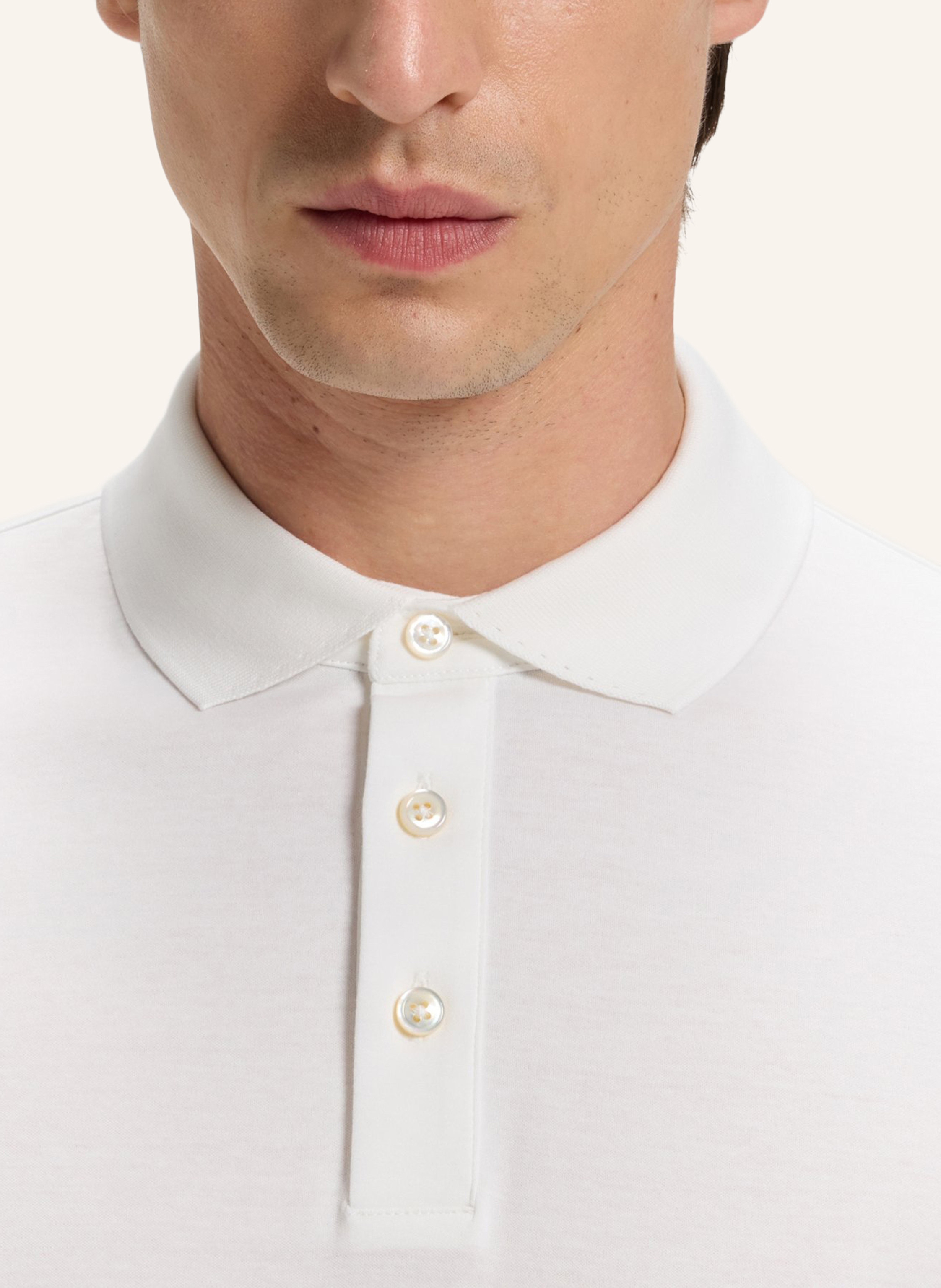 Thumbnail - Boss Poloshirt L-Perry 14 Regular Fit weiss