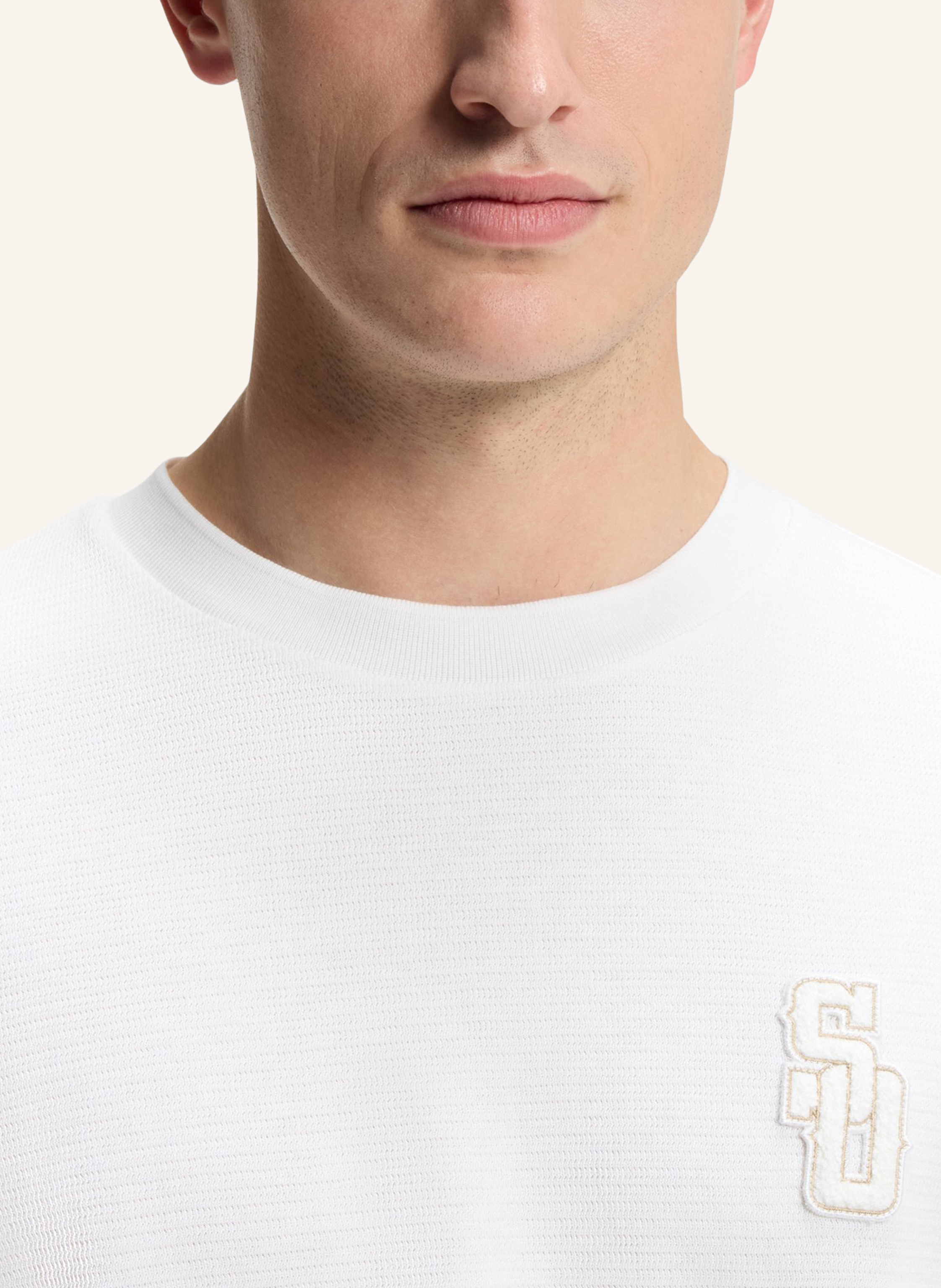 Thumbnail - Boss T-Shirt C-Tigerman 50_So Regular Fit weiss