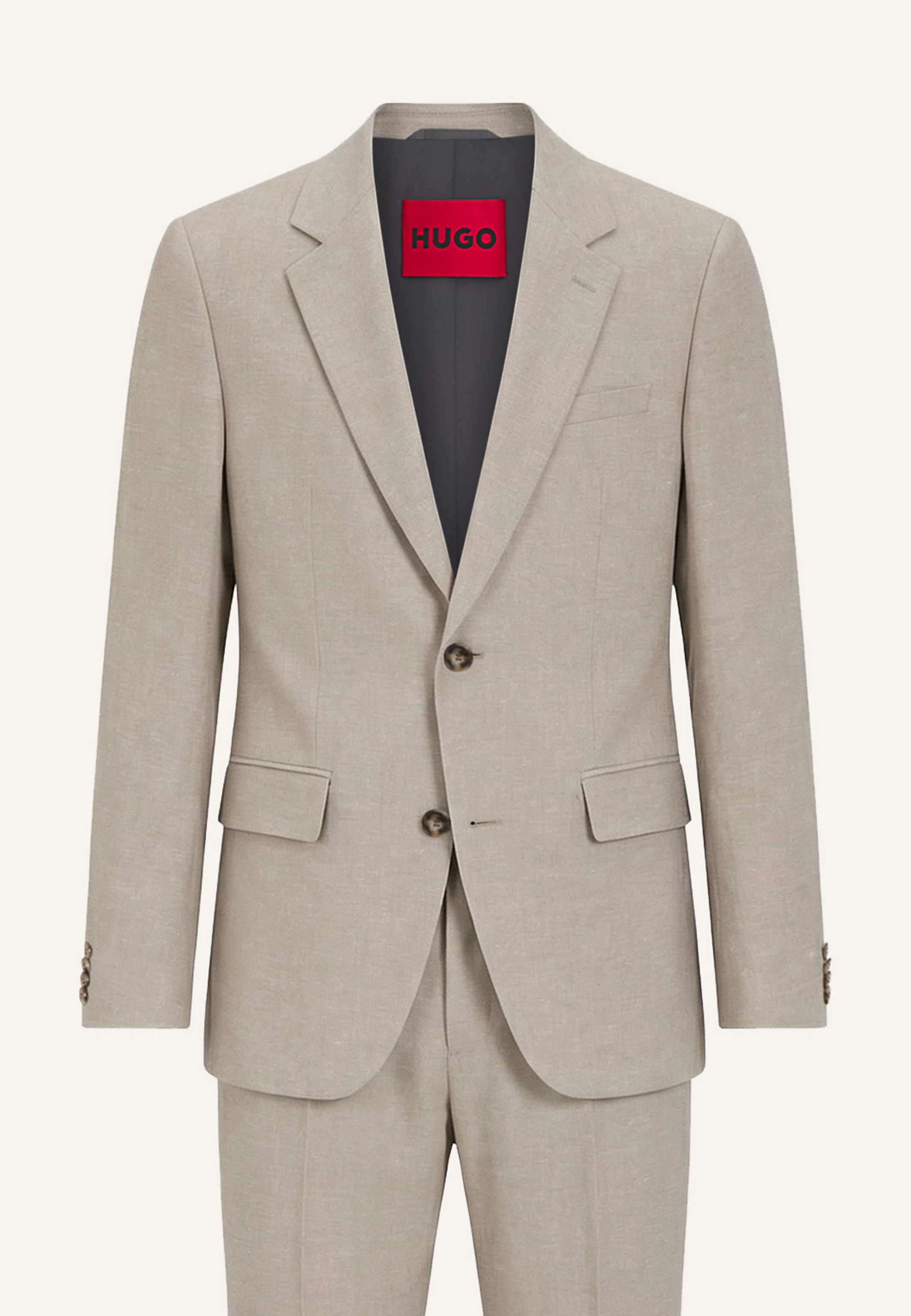 Hugo Anzug Henry-getlin253x Slim Fit braun