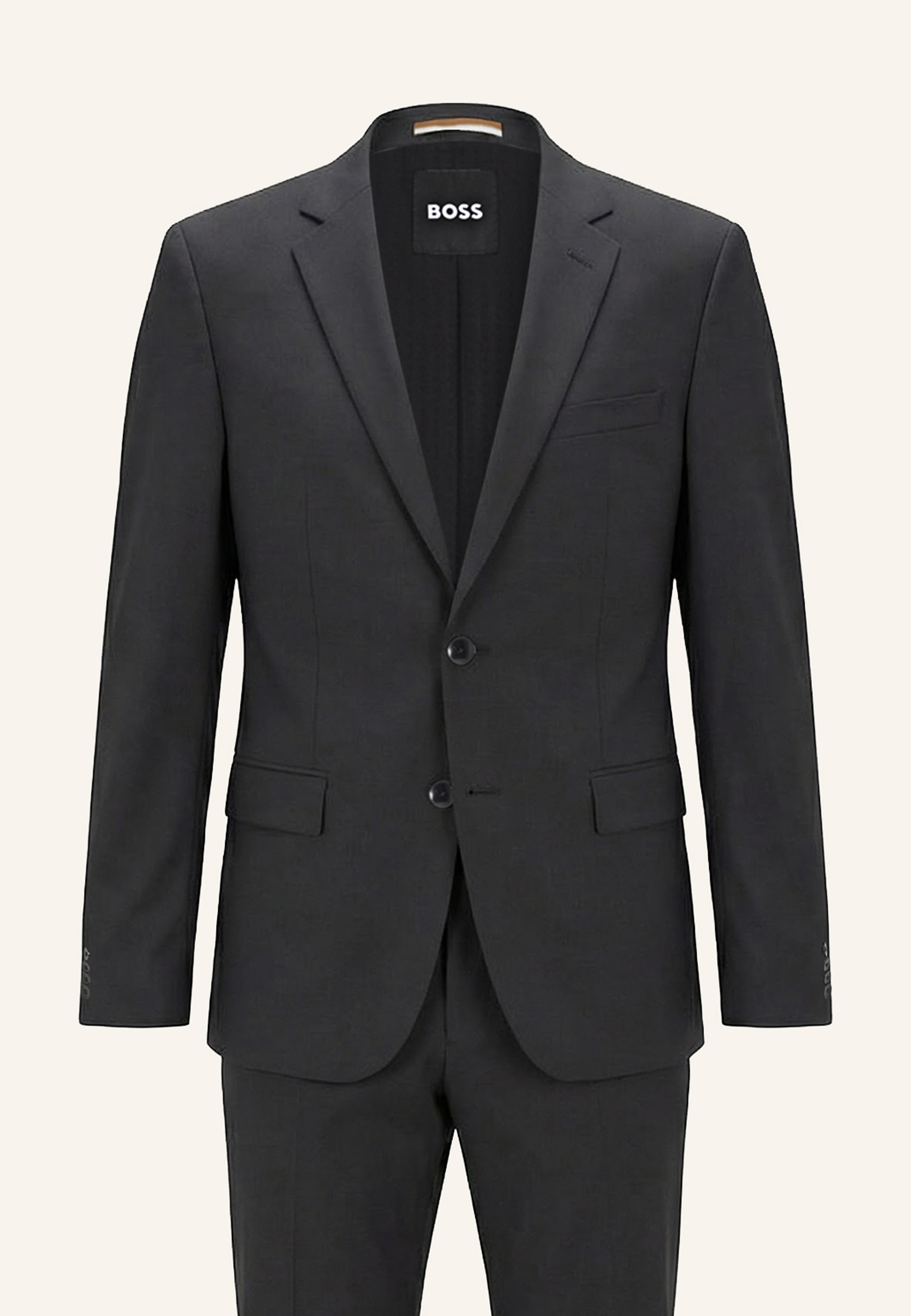 Boss Boss Business Anzug H-Huge-2pcs-224 Slim Fit schwarz in SCHWARZ