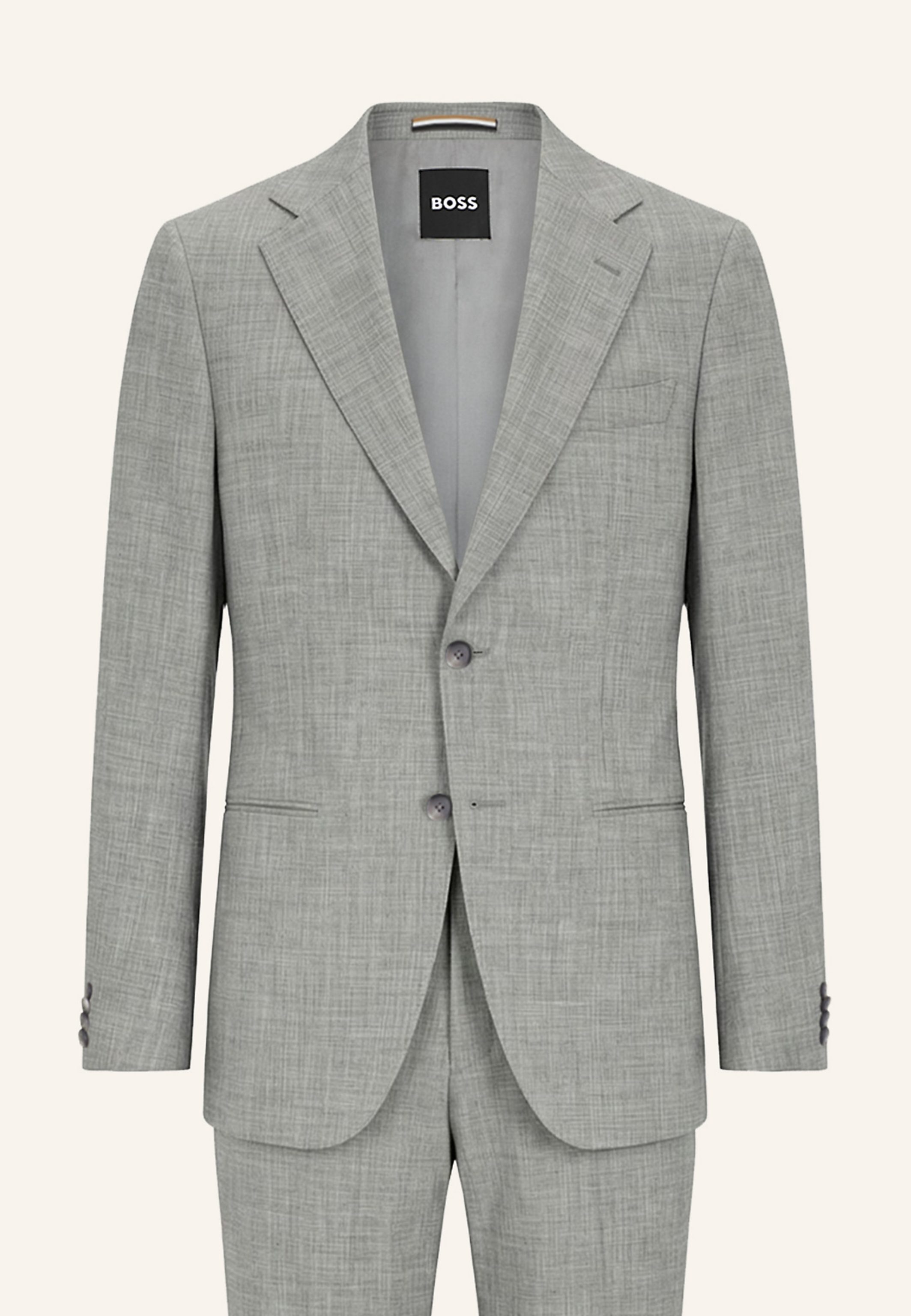 Boss Boss Business Anzug C-Huge-2pcs-261 Slim Fit silber in SILBER