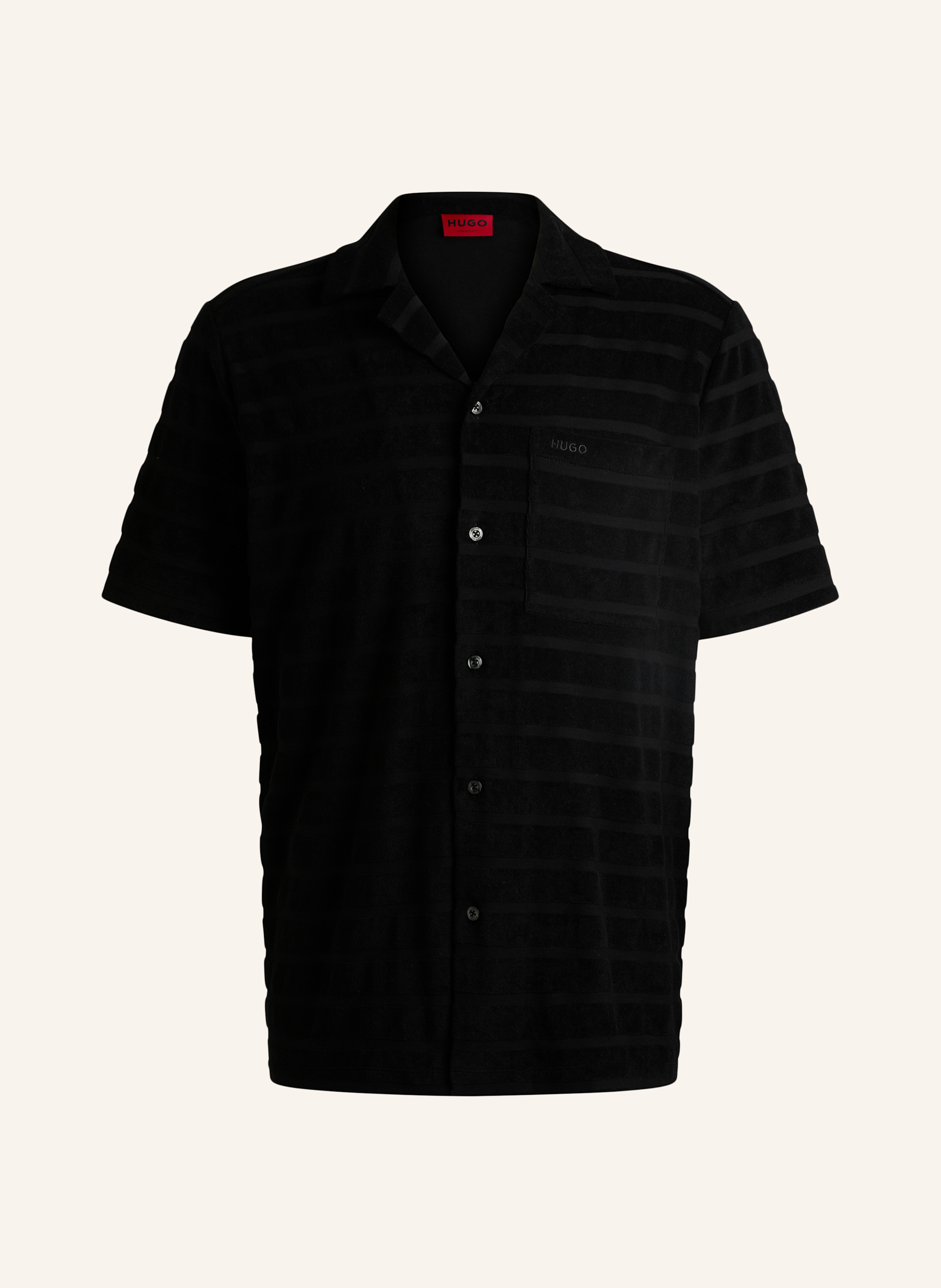 Hugo Hugo Business Hemd Ellino Relaxed Fit schwarz in SCHWARZ