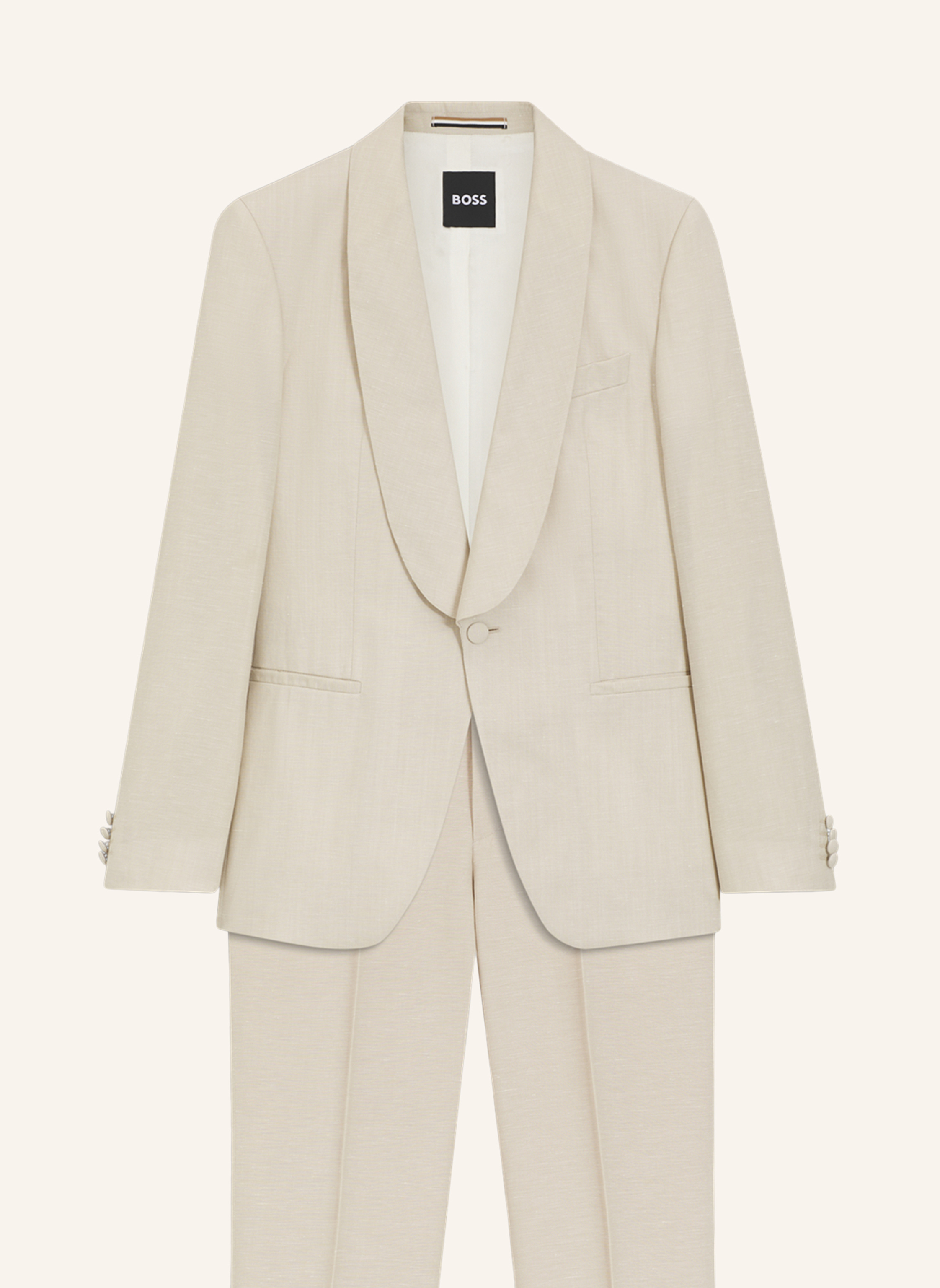 Boss Anzug H-Huge-2pcs-Tux-262 Slim Fit beige