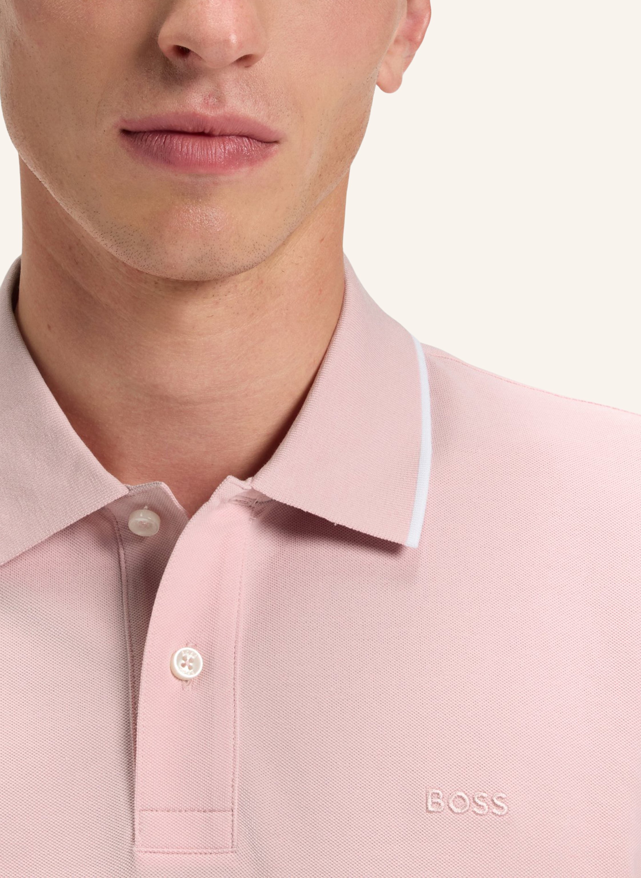 Thumbnail - Boss Poloshirt Parlay 250_In Regular Fit pink