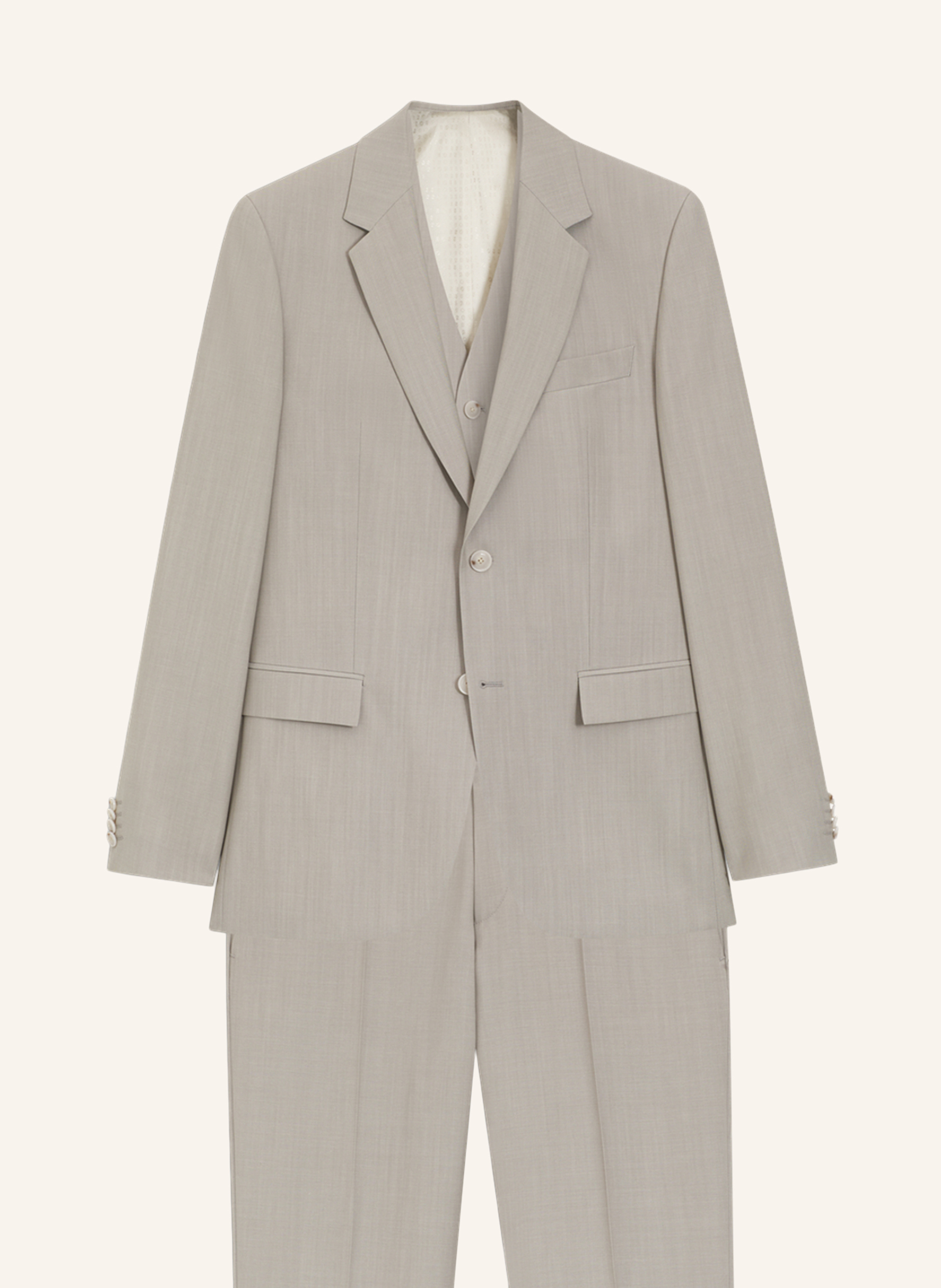 Boss Anzug H-Houston-3pcs-262 Slim Fit grau