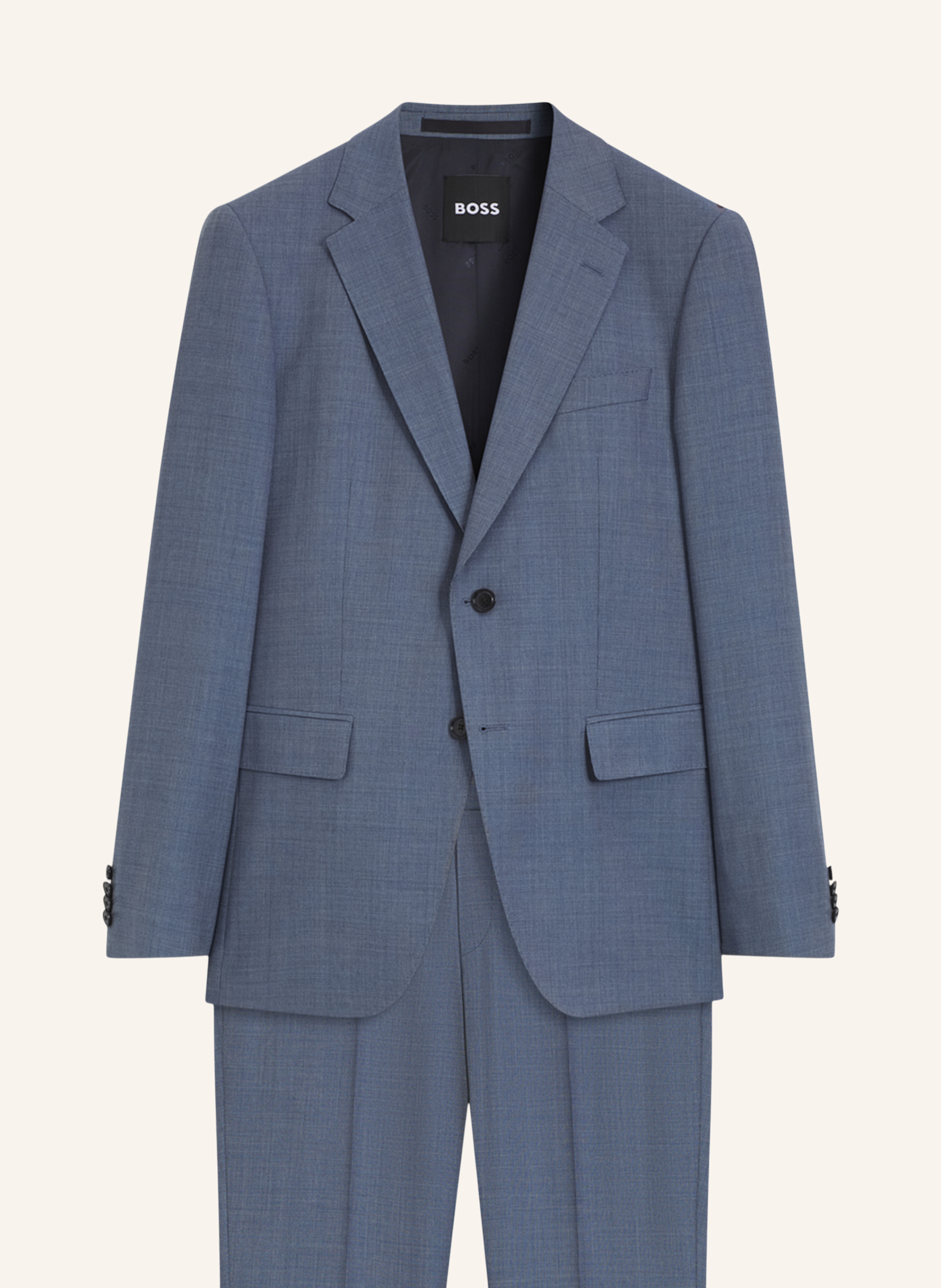 Boss Boss Business Anzug H-Huge-2pcs-263 Slim Fit blau in HELLBLAU