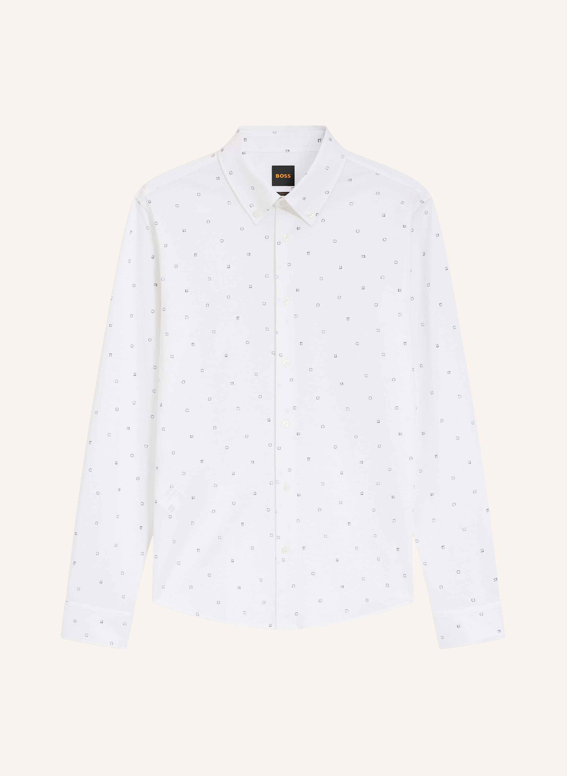 Boss Boss Casual Hemd Myjersey_M Slim Fit weiss in WEISS