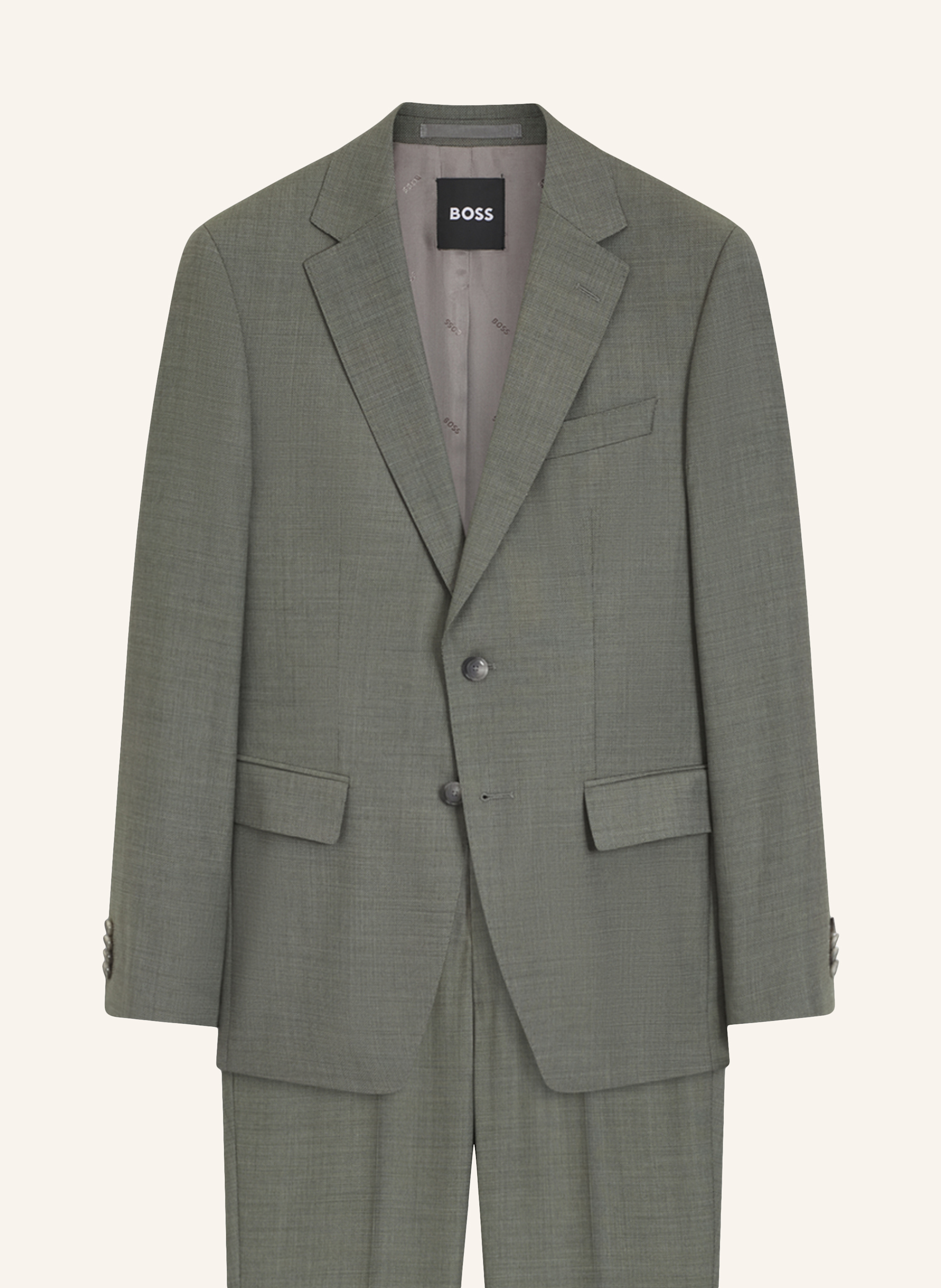 Boss Anzug H-Huge-2pcs-263 Slim Fit gruen