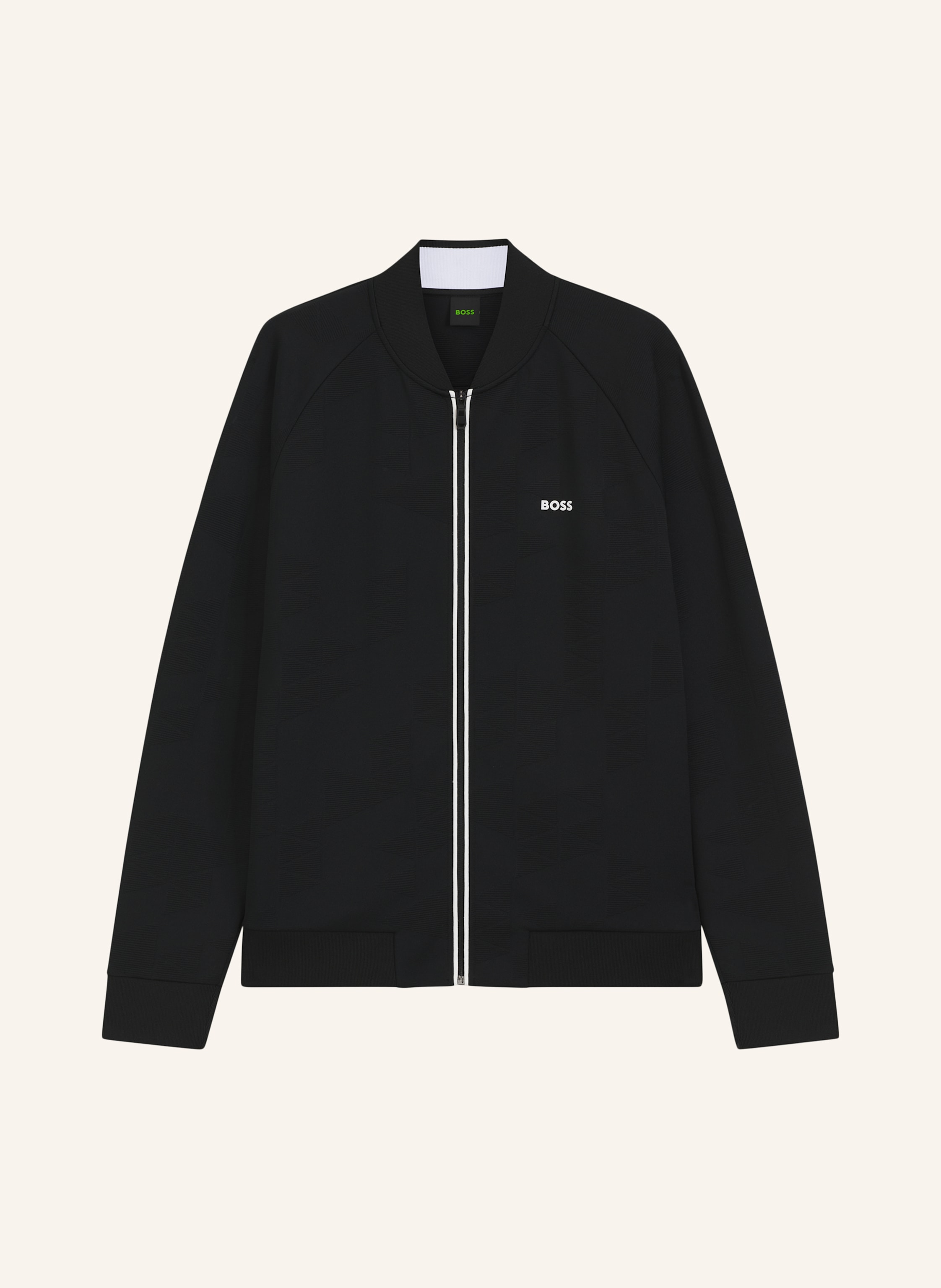 Boss Sweatshirt Sw_Network Jq Fz Relaxed Fit schwarz