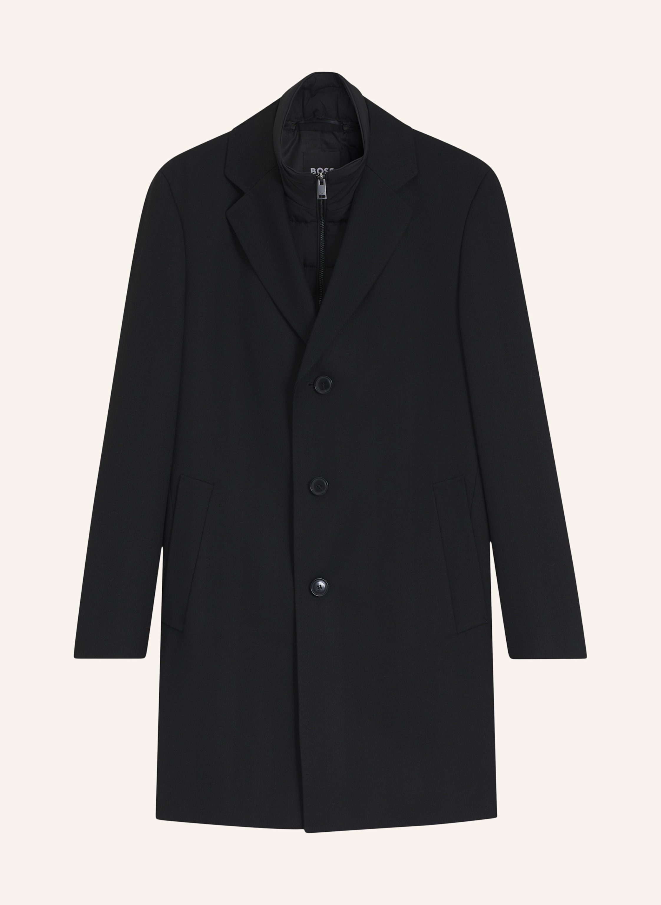 Boss Mantel H-Hyde-Bib-264 Slim Fit schwarz