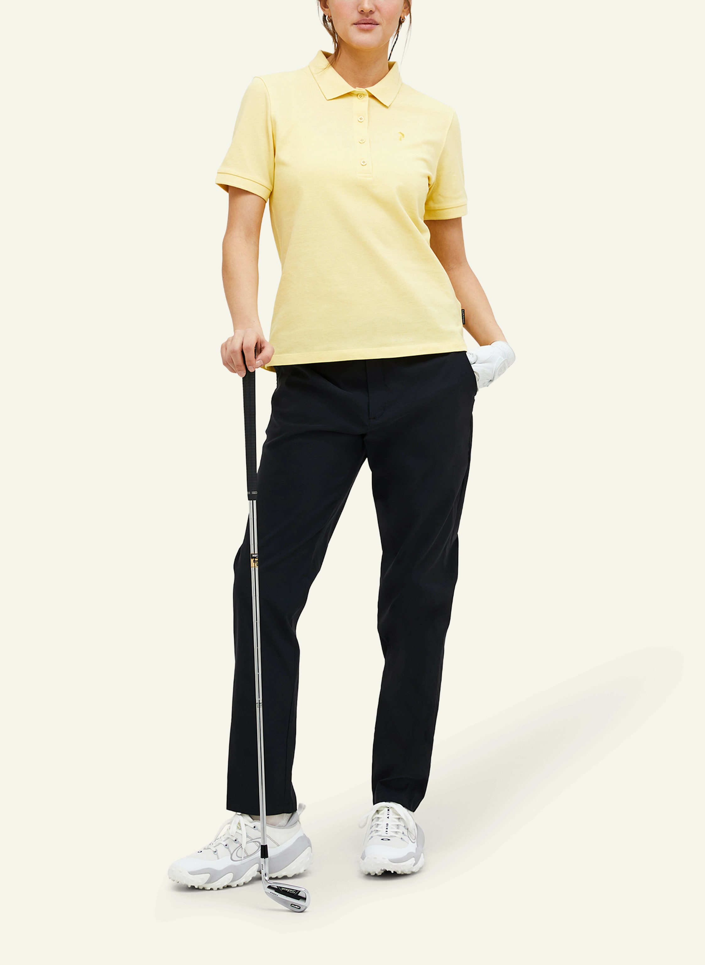 Thumbnail - Peak Performance Poloshirt gelb