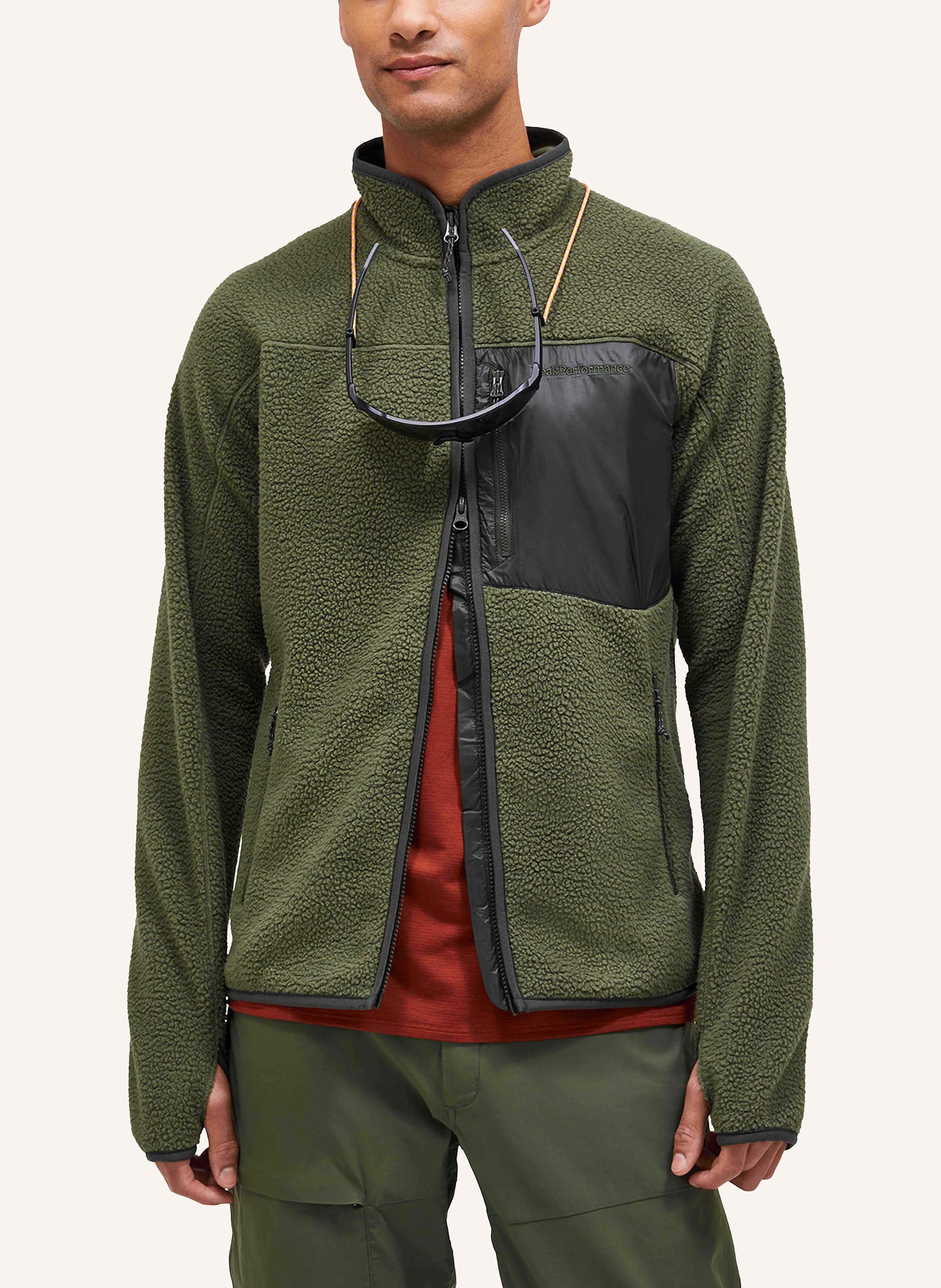 Thumbnail - Peak Performance Fleecejacke Pile gruen