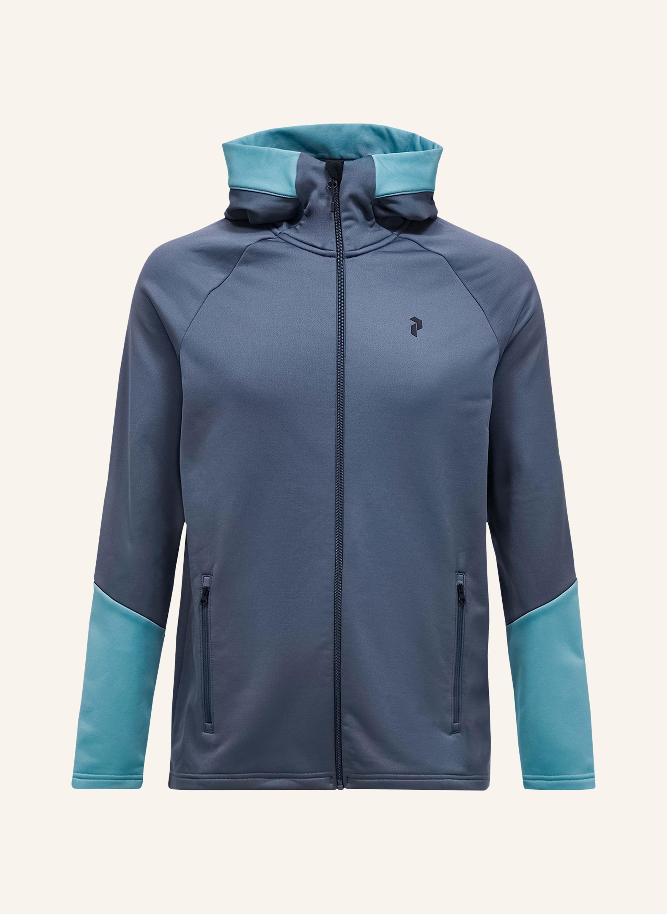 Peak Performance Midlayer-Jacke Rider Zip Hood grau