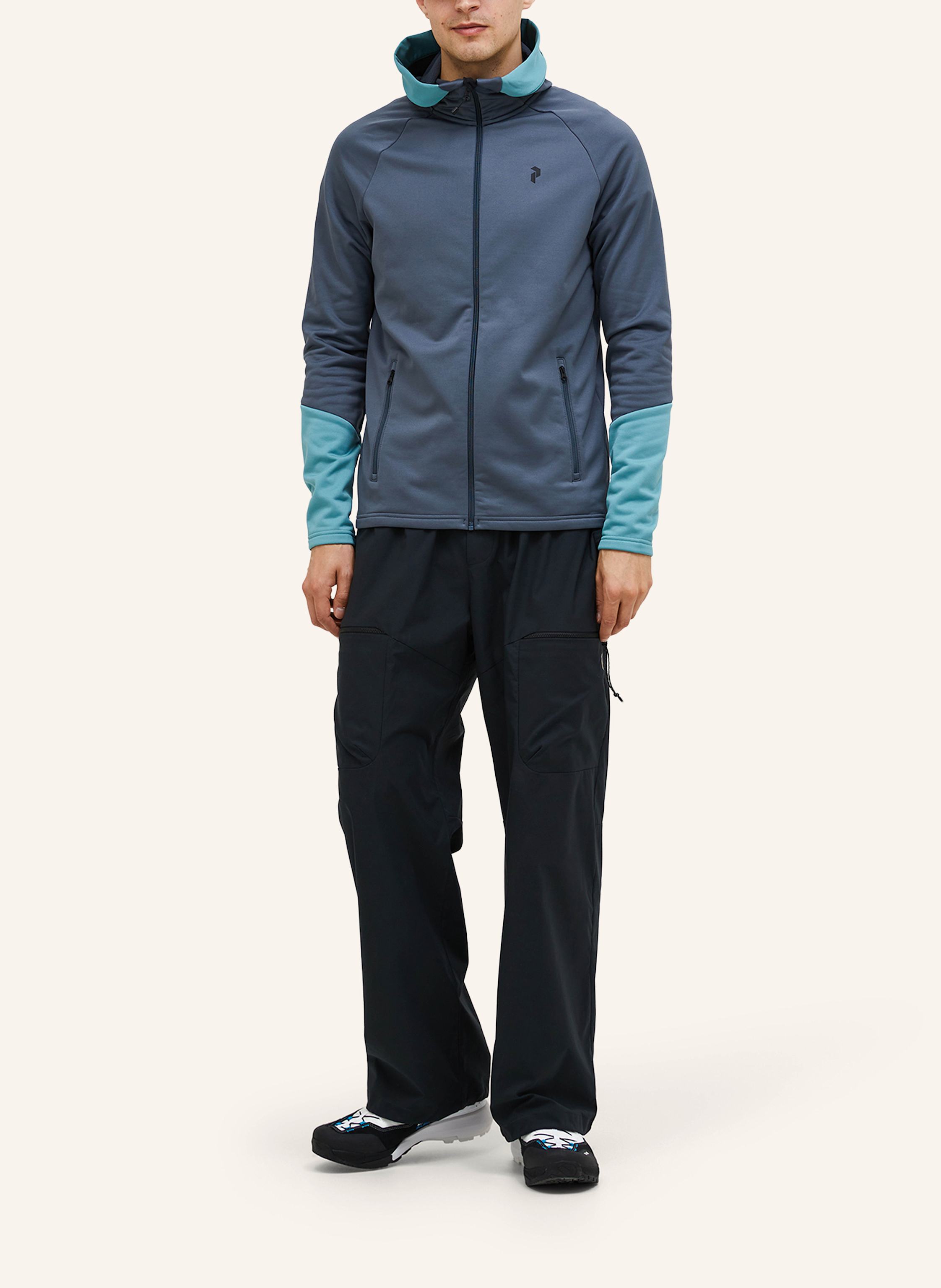 Thumbnail - Peak Performance Midlayer-Jacke Rider Zip Hood grau