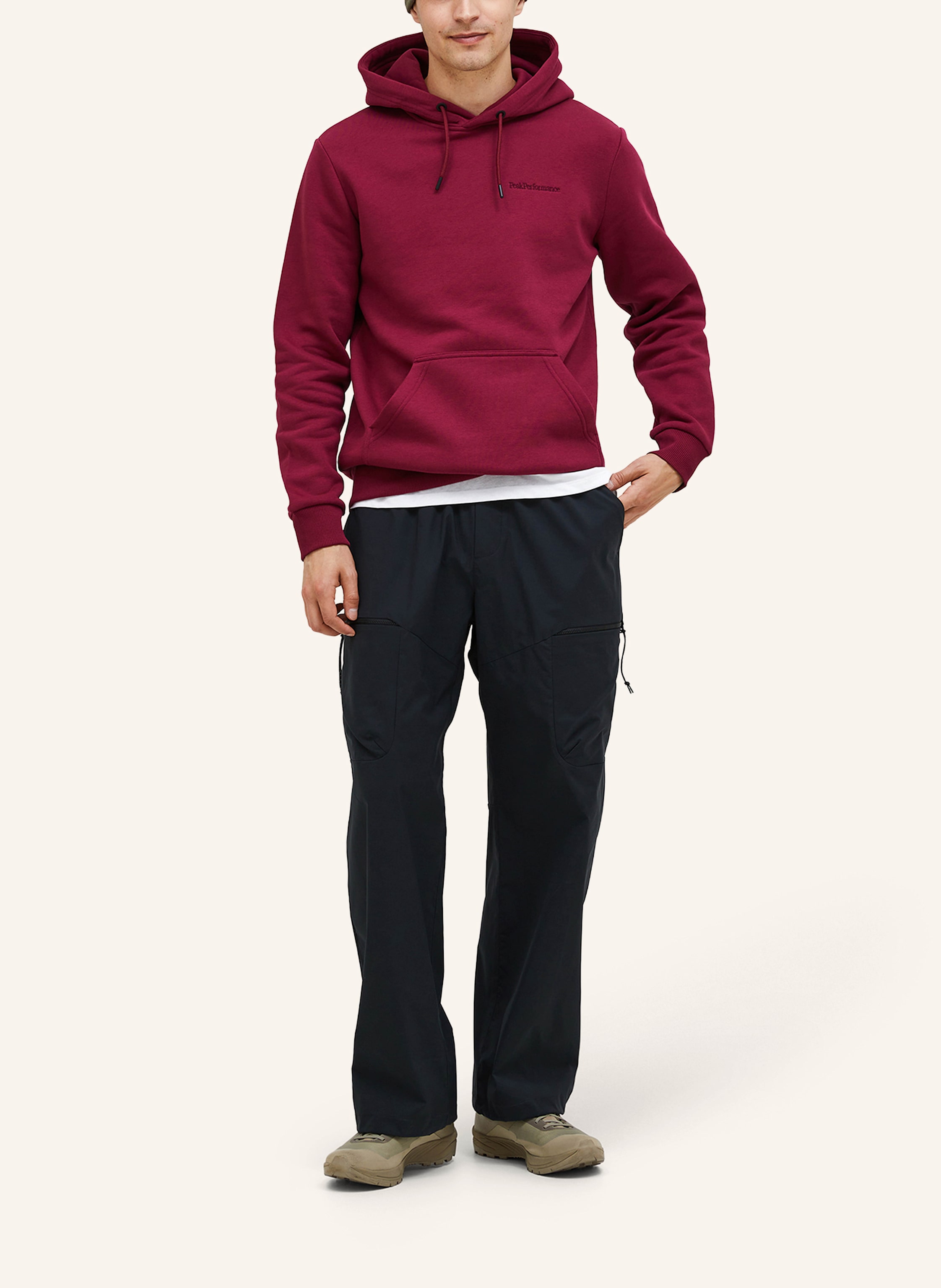 Thumbnail - Peak Performance Kapuzensweatshirt rot