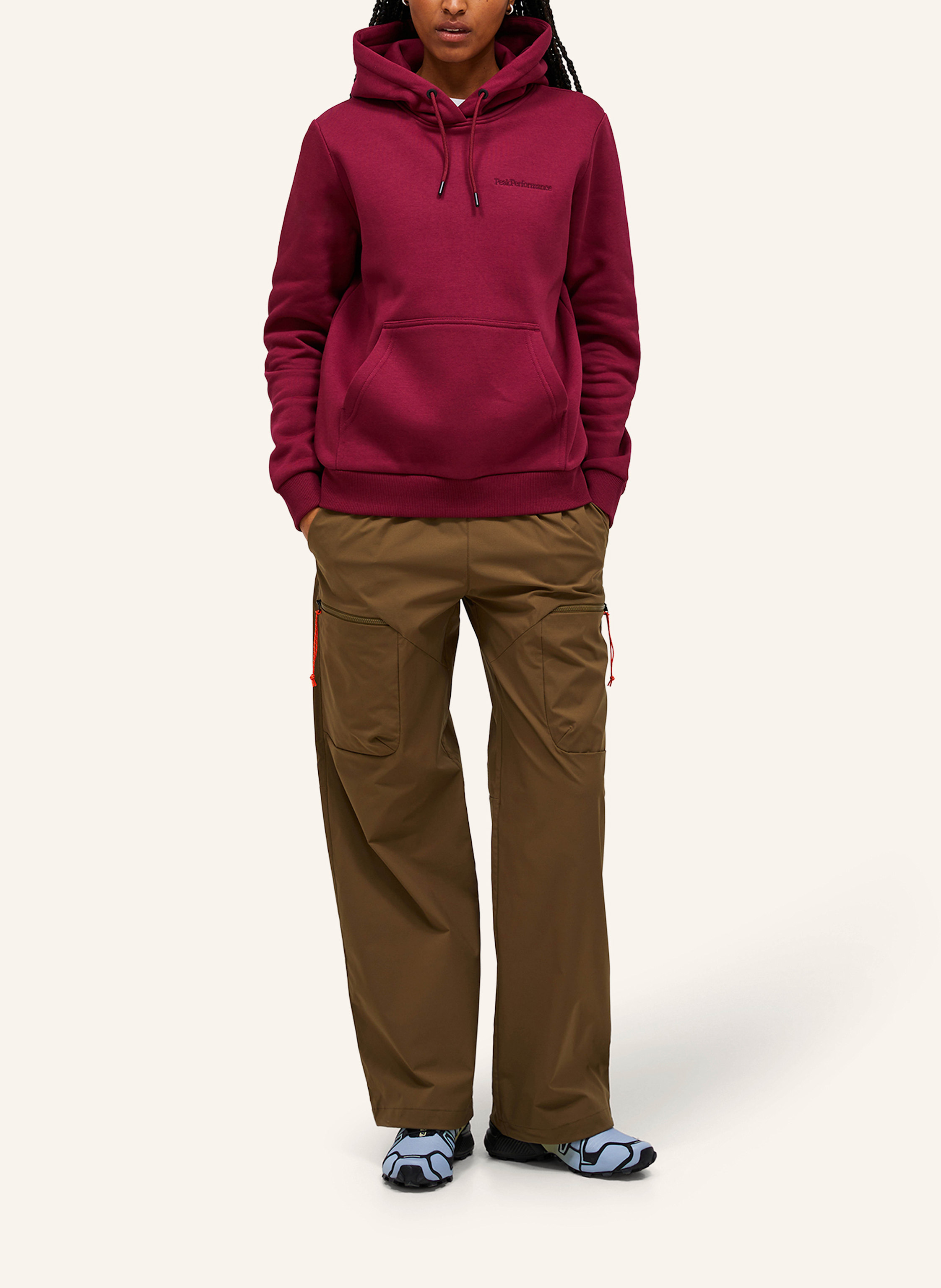 Thumbnail - Peak Performance Hoodie rot