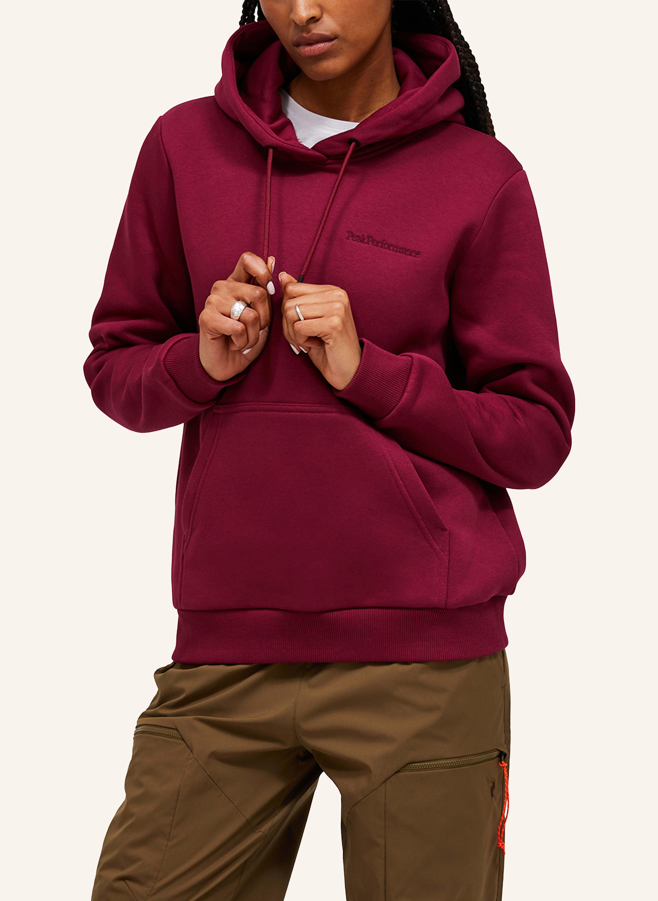 Thumbnail - Peak Performance Hoodie rot