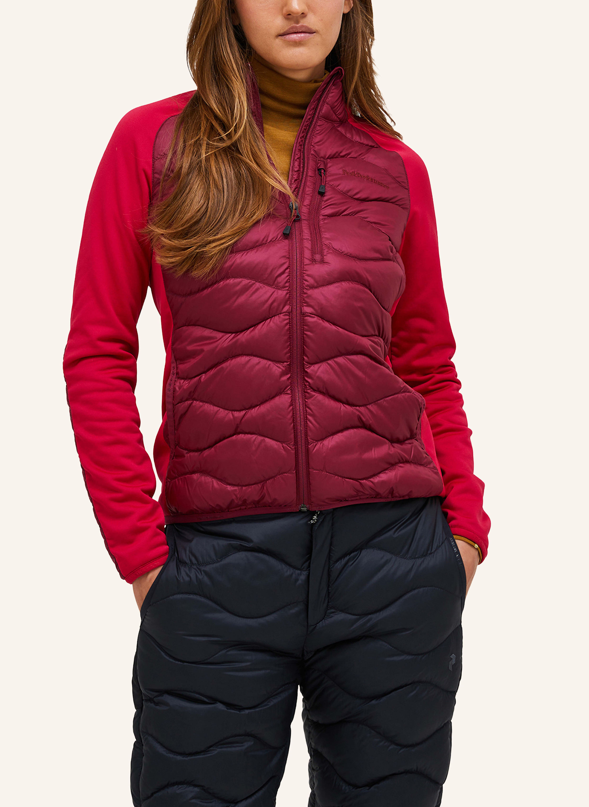 Thumbnail - Peak Performance Midlayer-Jacke Helium rot