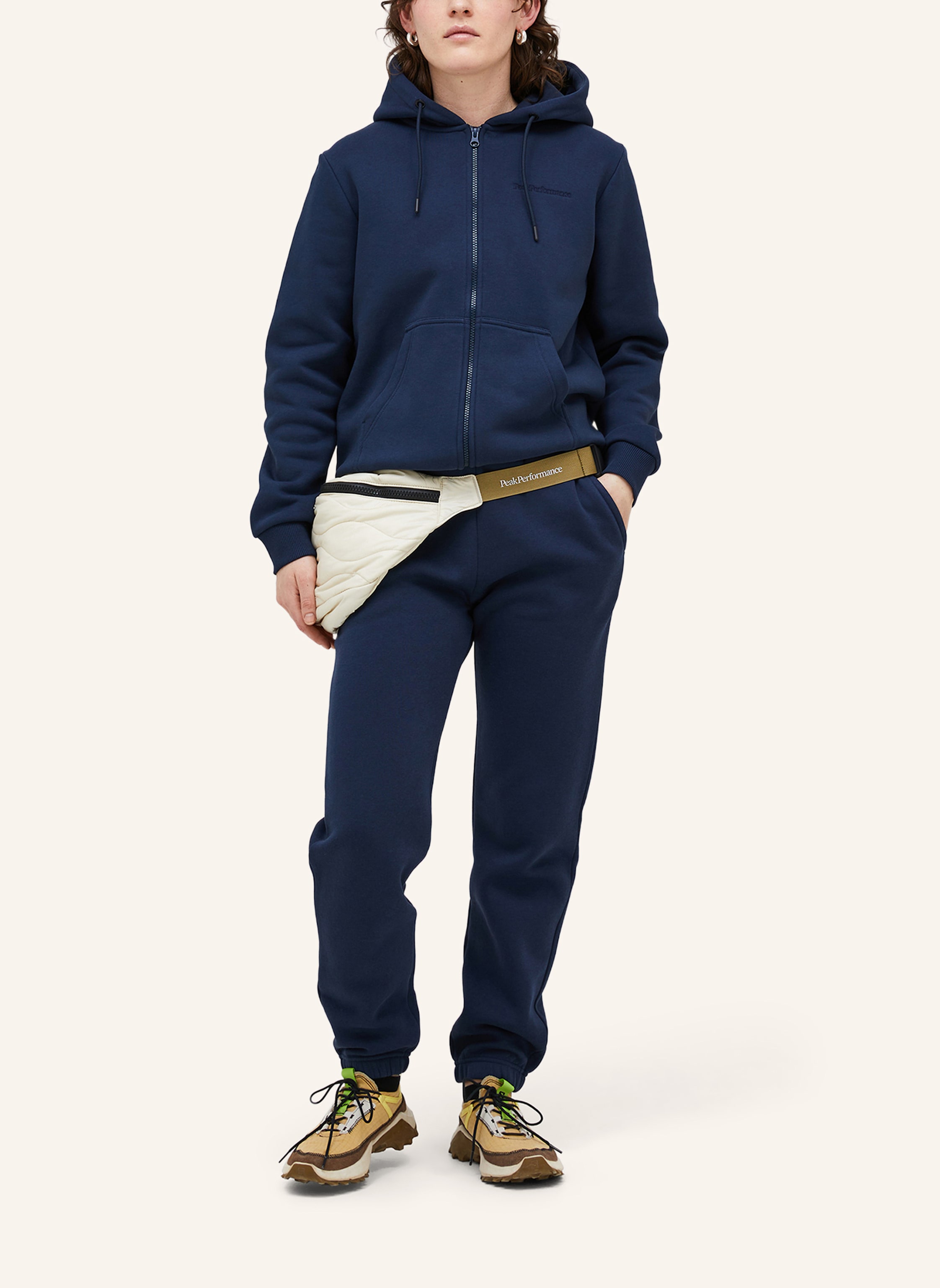 Thumbnail - Peak Performance Kapuzensweatshirtjacke blau