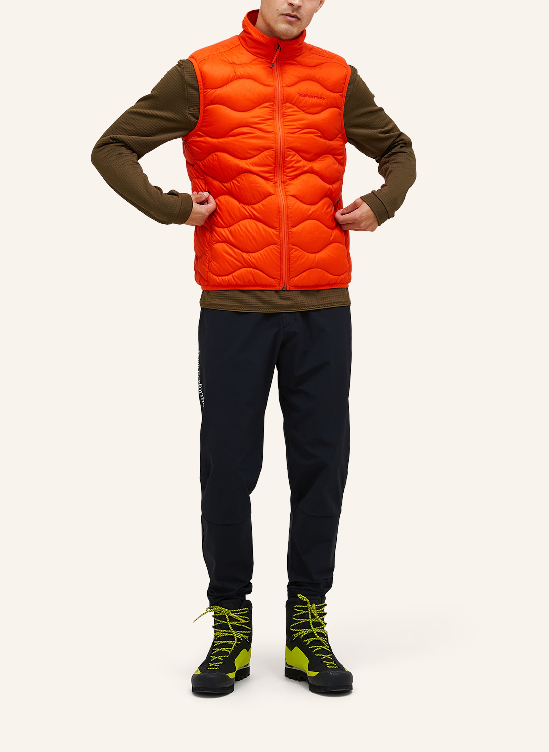 Thumbnail - Peak Performance Daunenweste orange