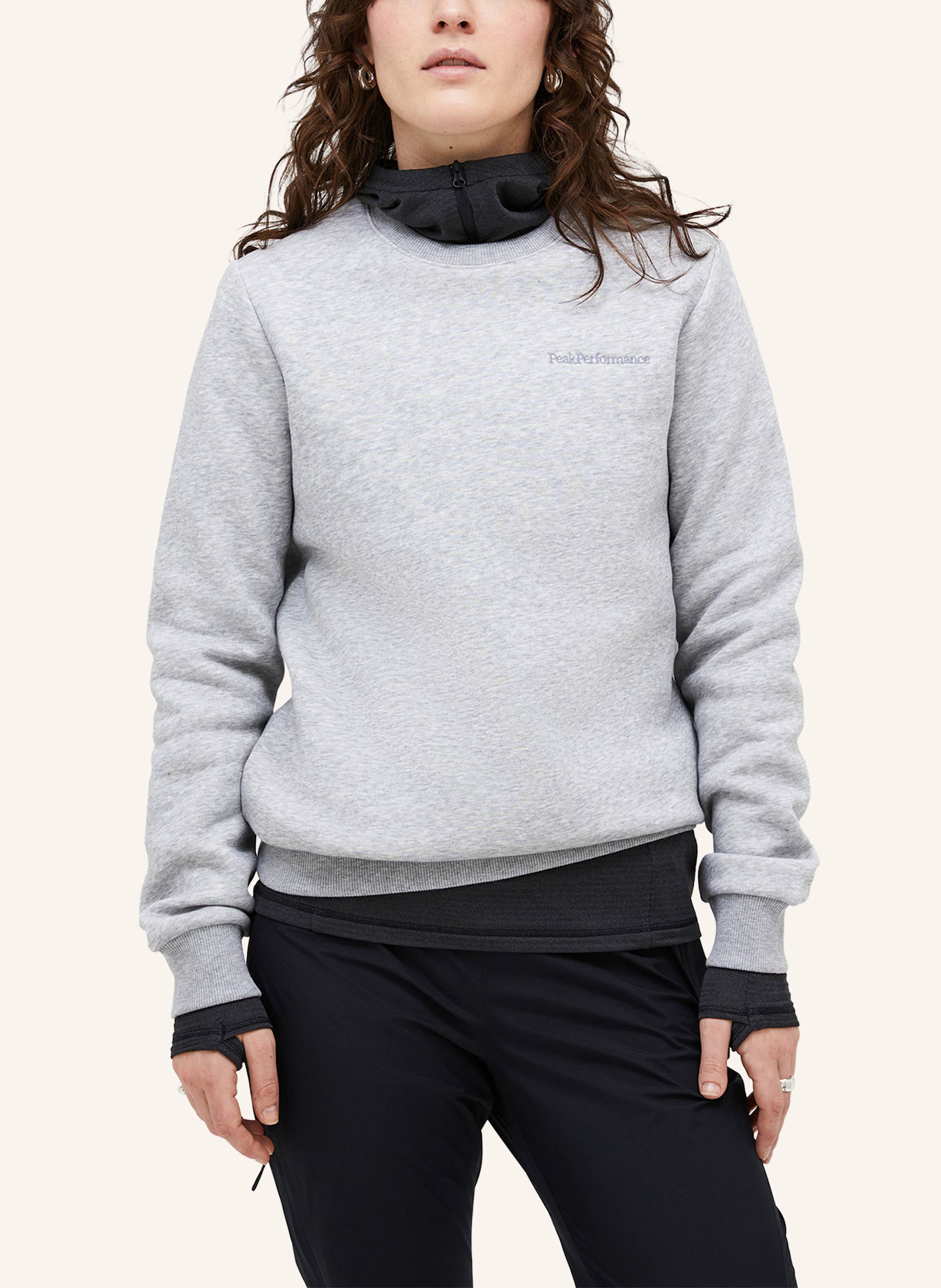 Thumbnail - Peak Performance Sweatshirtpullover grau