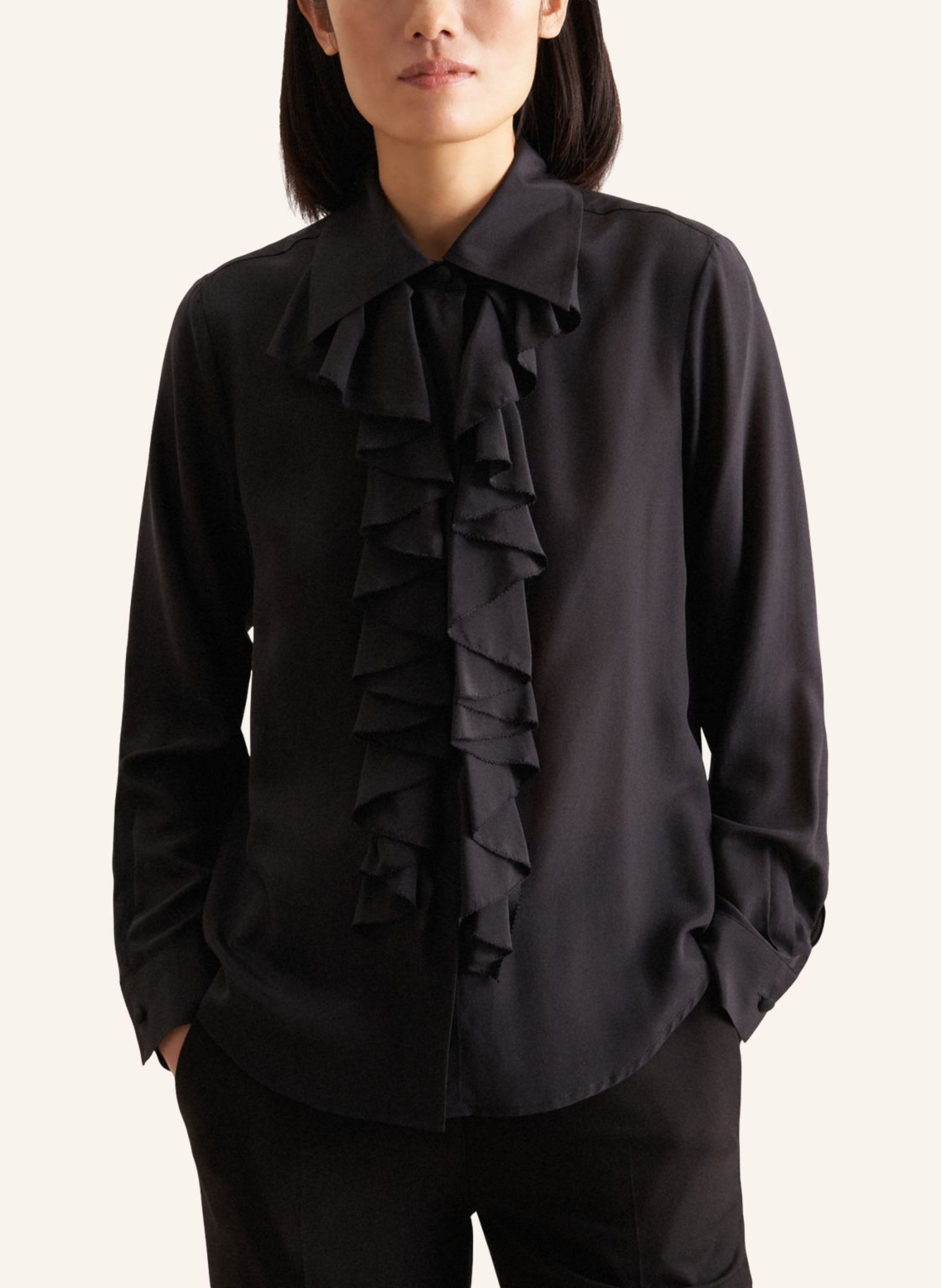 Thumbnail - Seidensticker Rüschenbluse, Hemdbluse schwarz