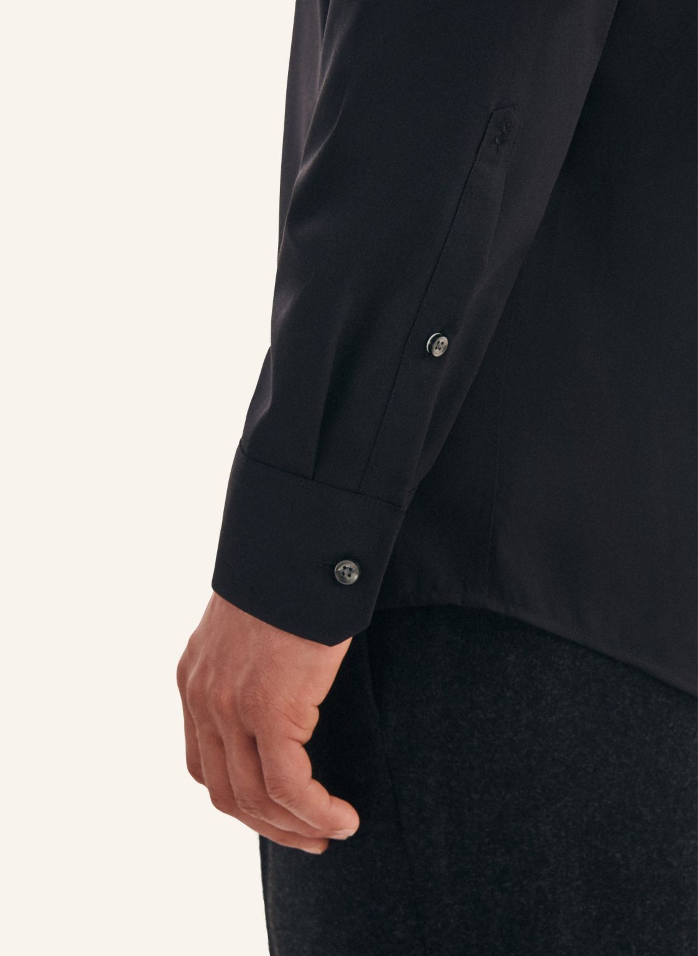 Thumbnail - Seidensticker Business Hemd Regular Fit schwarz