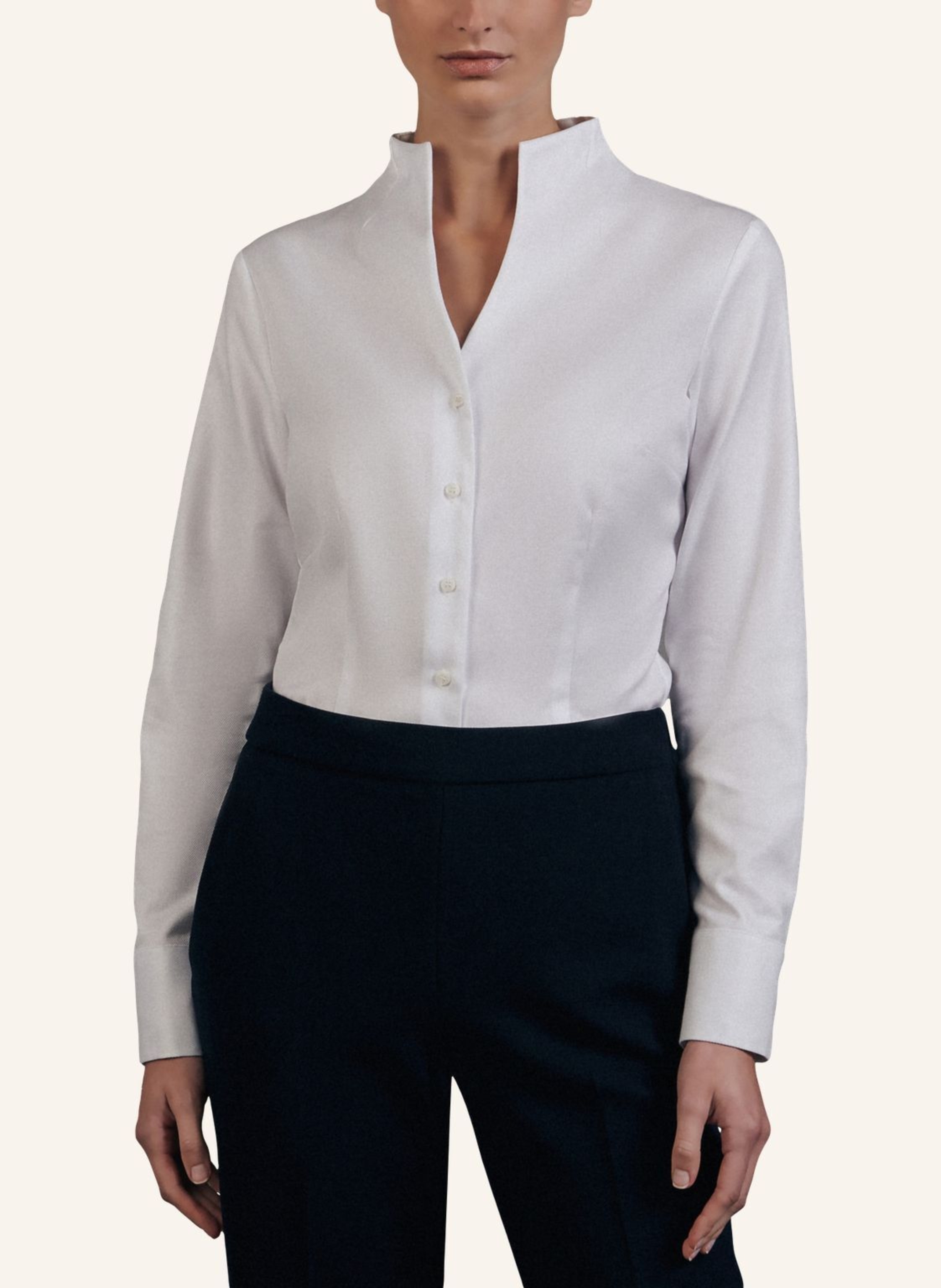 Thumbnail - Seidensticker Kelchkragenbluse weiss