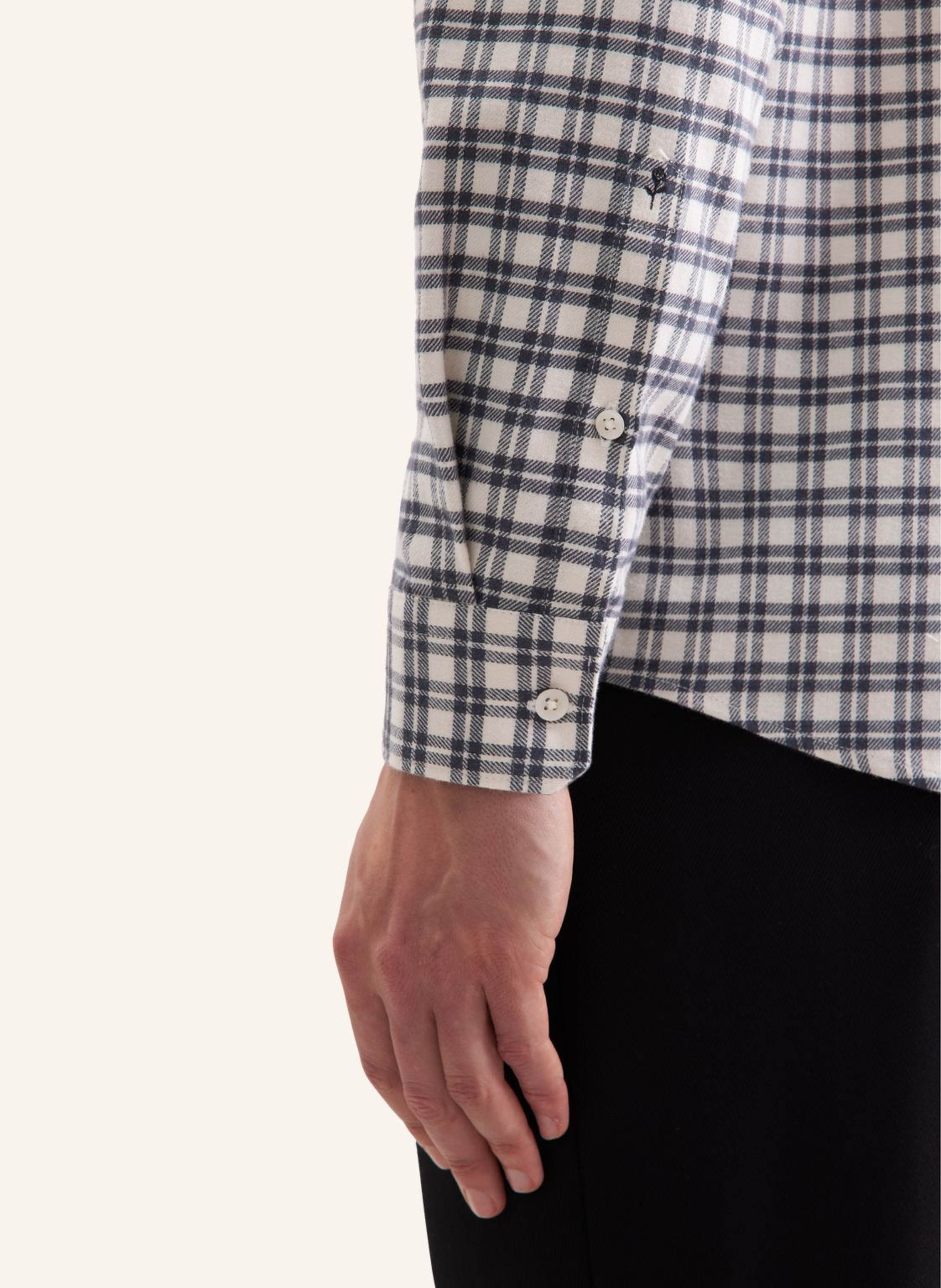 Thumbnail - Seidensticker Flanellhemd Regular Fit grau