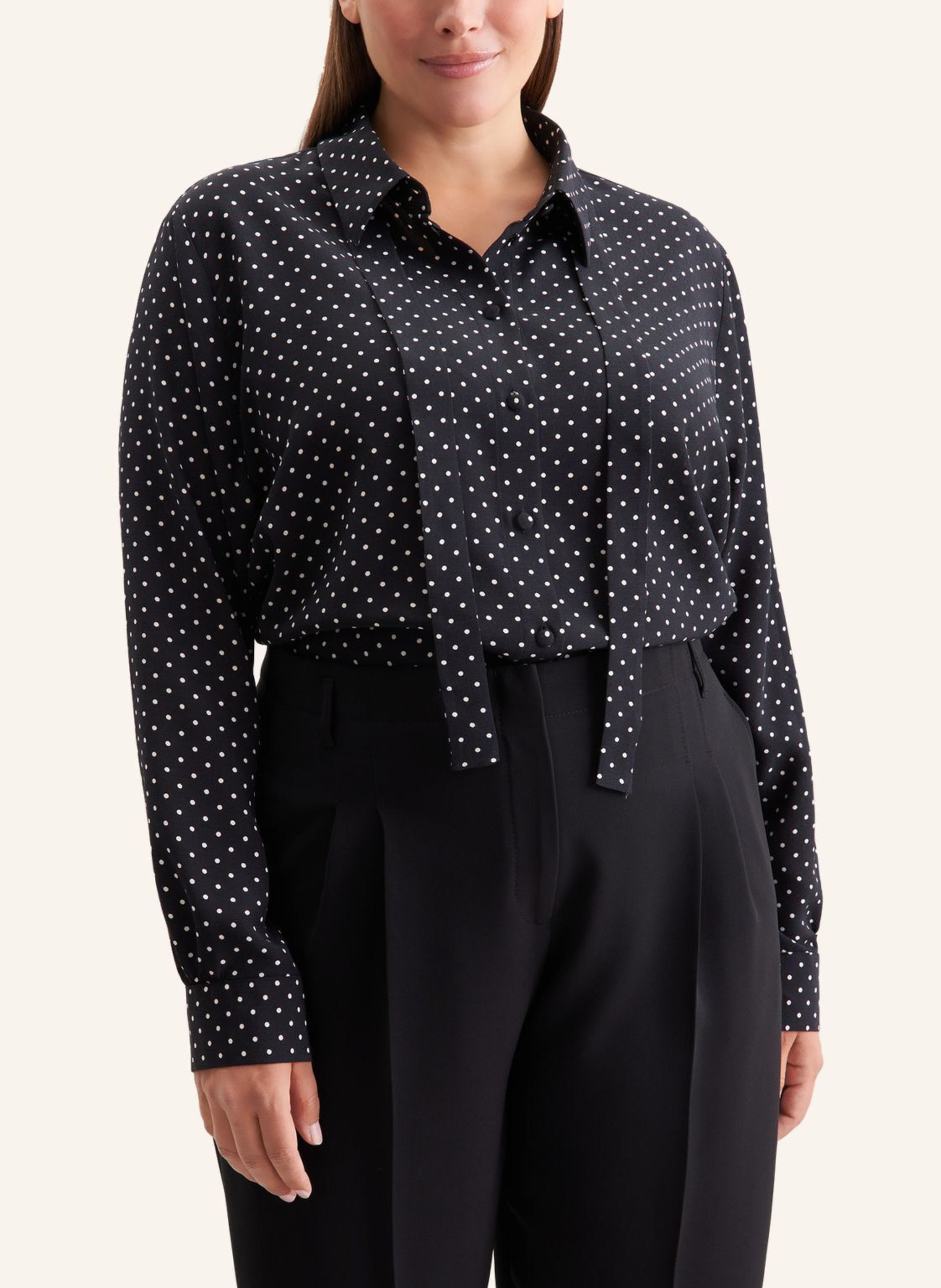 Thumbnail - Seidensticker Ausgestellte Bluse, Schluppenbluse schwarz