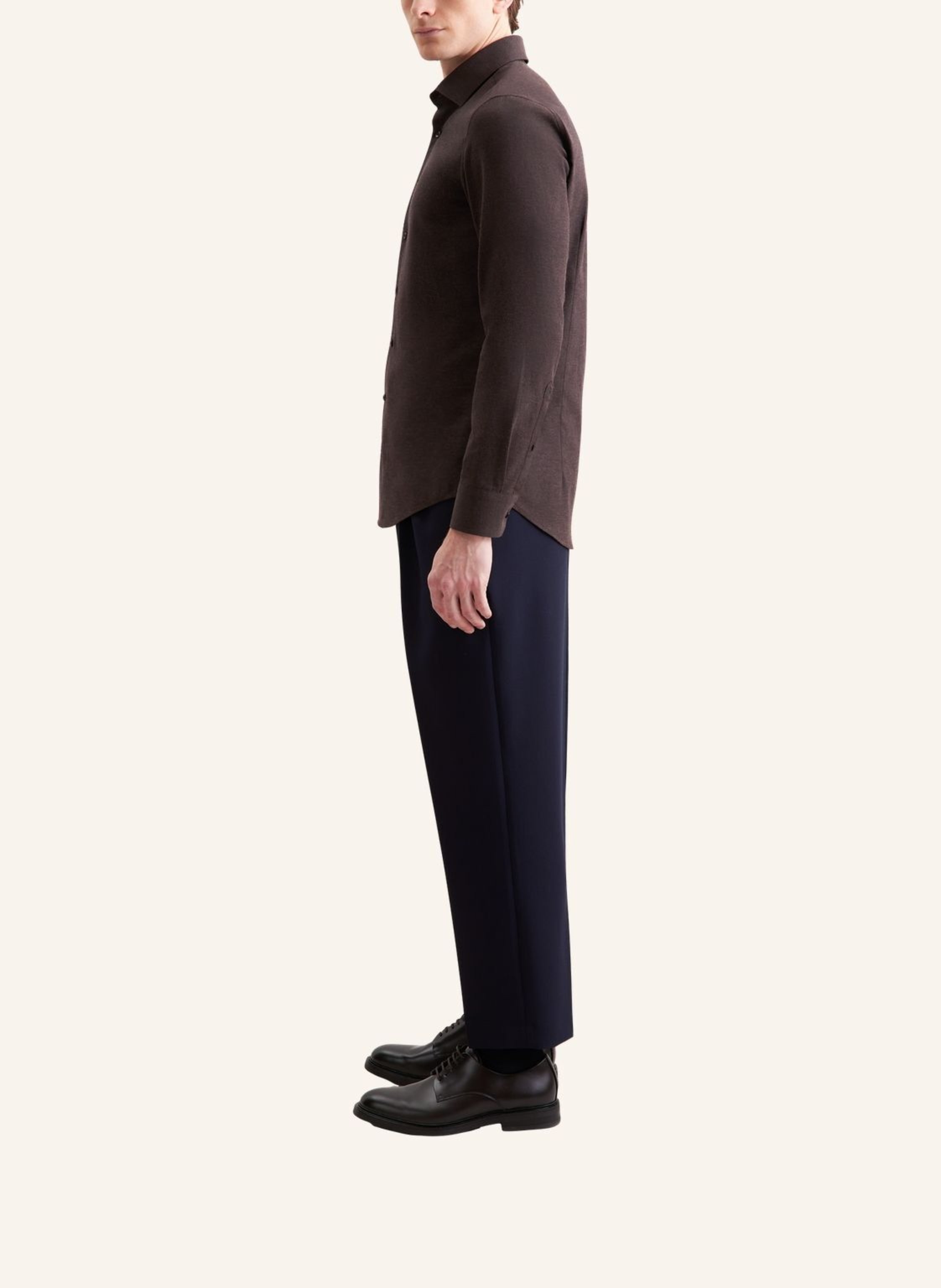 Thumbnail - Seidensticker Flanellhemd Slim Fit braun